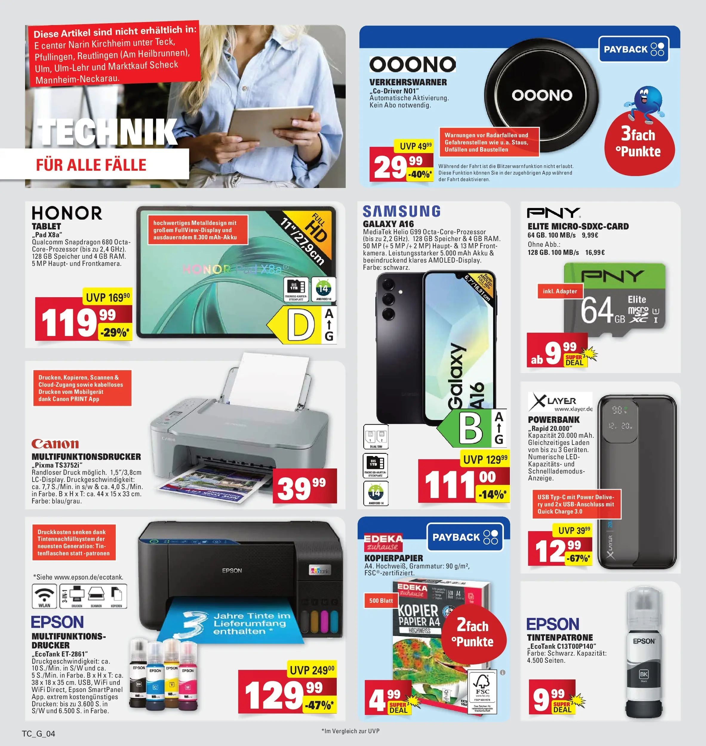 Edeka prospekt Göppingen	 (ab 10.05.2026) » Angebote Online | Seite: 34 | Produkte: USB, Samsung, Powerbank, Drucker