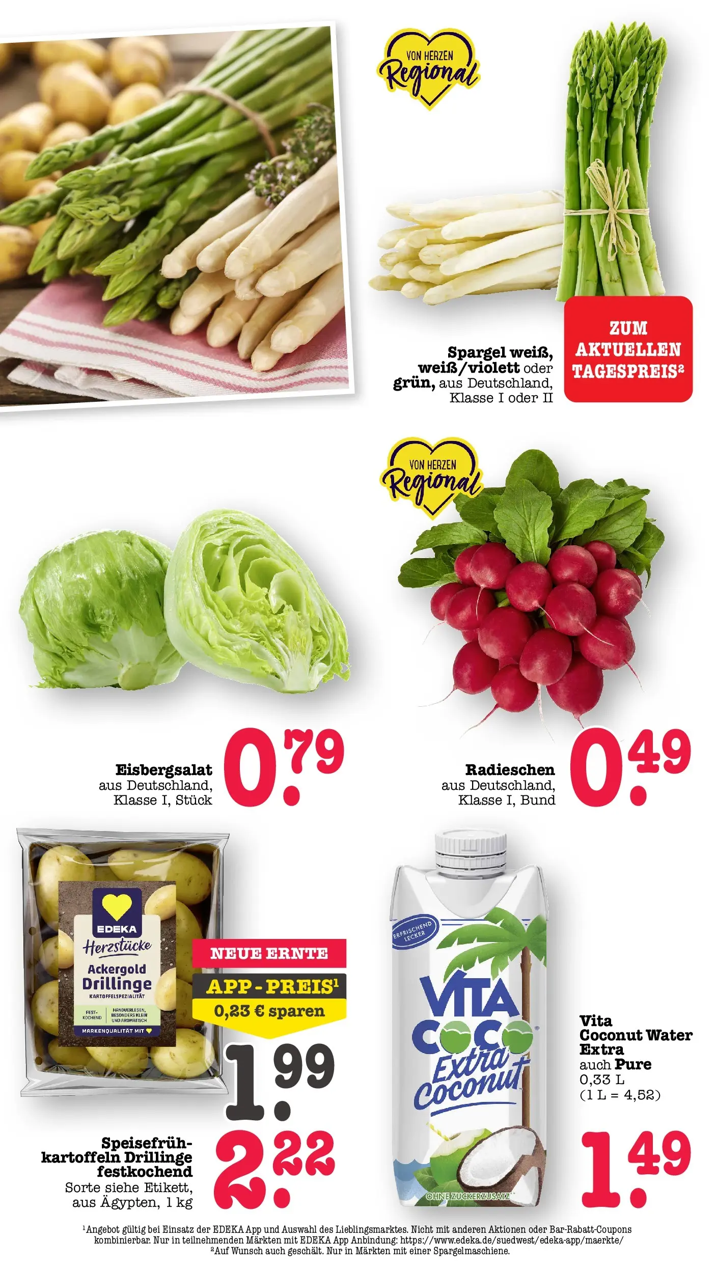 E center Prospekt Sinzheim (ab 10.05.2026) zum Blättern | Seite: 29 | Produkte: Eisbergsalat, Spargel, Kartoffeln E center Prospekt Sinzheim (ab 10.05.2026) zum Blättern | Seite: 29 | Produkte: Eisbergsalat, Spargel, Kartoffeln