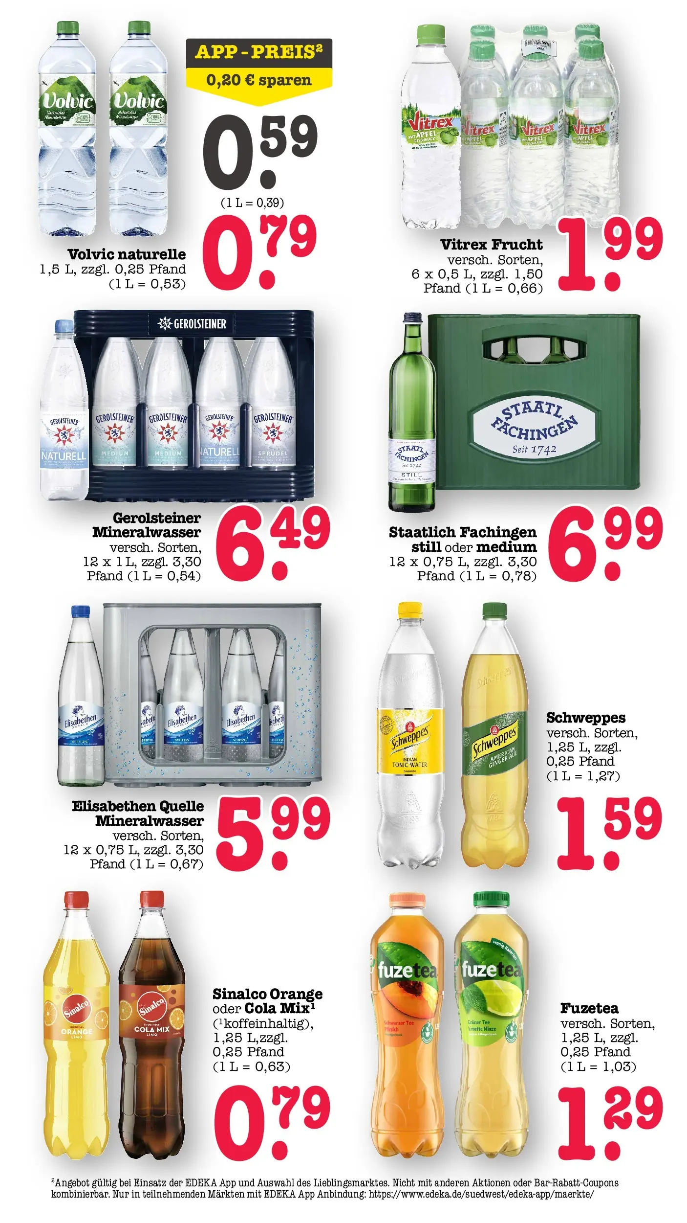 Edeka prospekt Offenbach (ab 10.05.2026) » Angebote Online | Seite: 46 | Produkte: Sinalco, Cola, Mineralwasser, Volvic Edeka prospekt Offenbach (ab 10.05.2026) » Angebote Online | Seite: 46 | Produkte: Sinalco, Cola, Mineralwasser, Volvic
