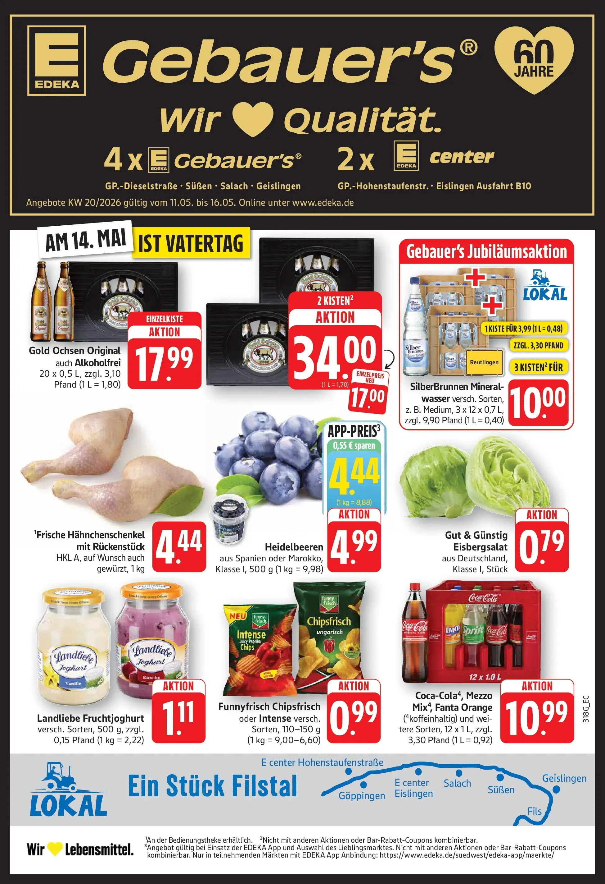 E center Prospekt Göppingen	 (ab 10.05.2026) zum Blättern | Seite: 7 | Produkte: Hahnchen, Schinken, Reis, Uhr