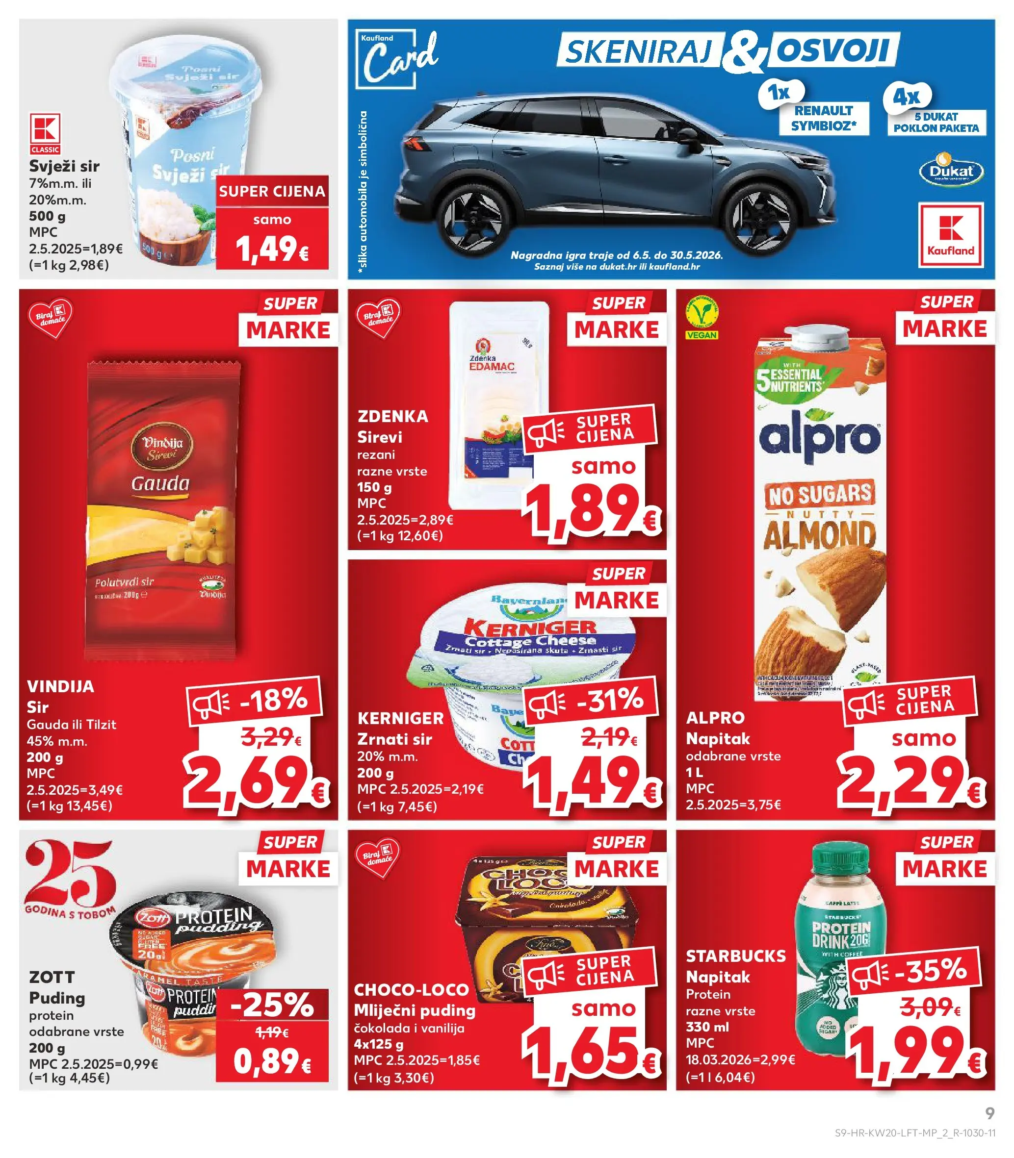 Kaufland - Kaufland katalog do 19.05.2026 novi od 12.05.2026 na listanje > letak digitalni | Stranica: 9 | Proizvodi: Vindija, Gauda, Sir, Alpro