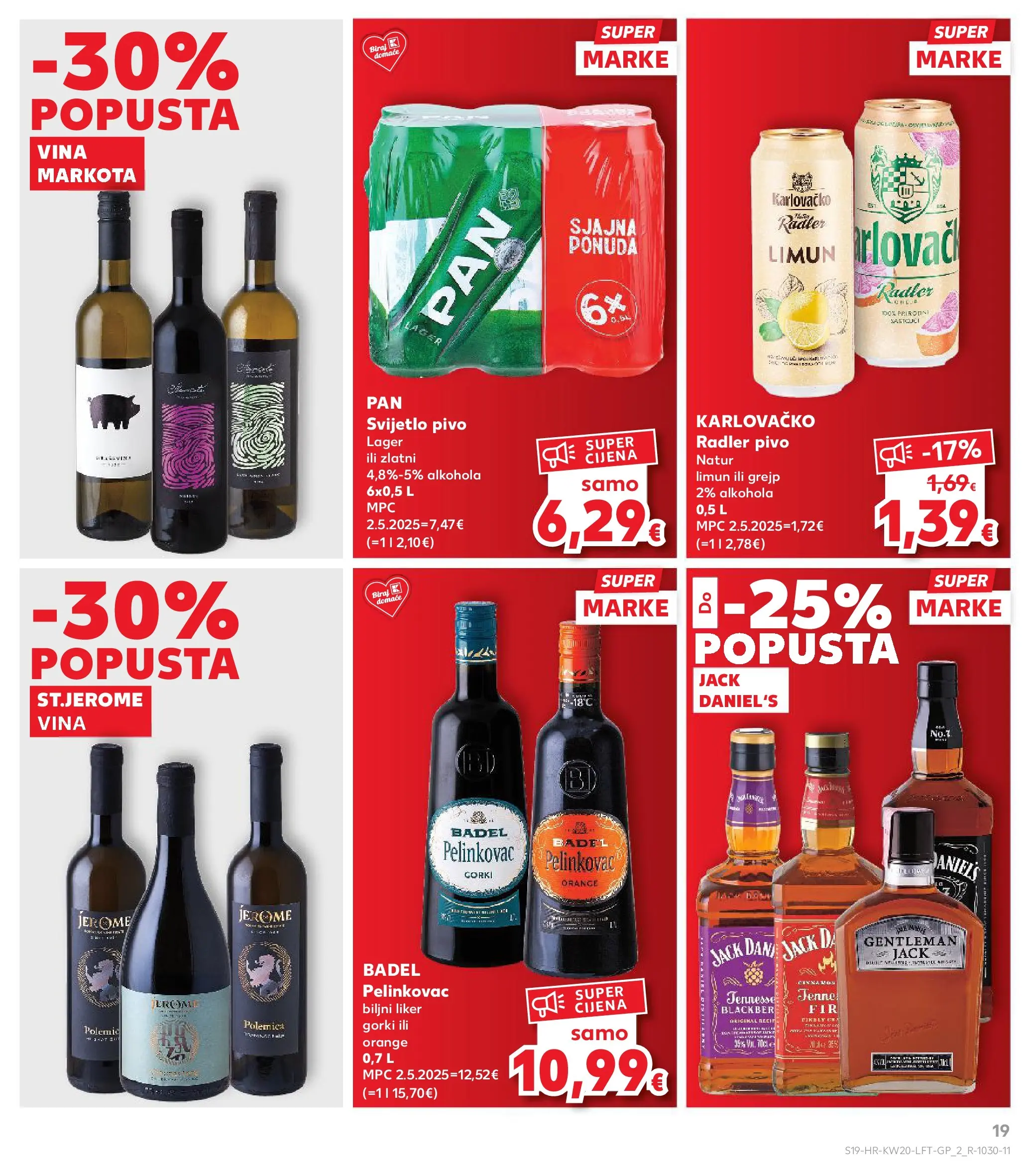 Kaufland - Kaufland katalog do 19.05.2026 novi od 12.05.2026 na listanje > letak digitalni | Stranica: 19 | Proizvodi: Radler, Karlovačko, Pivo, Grejp