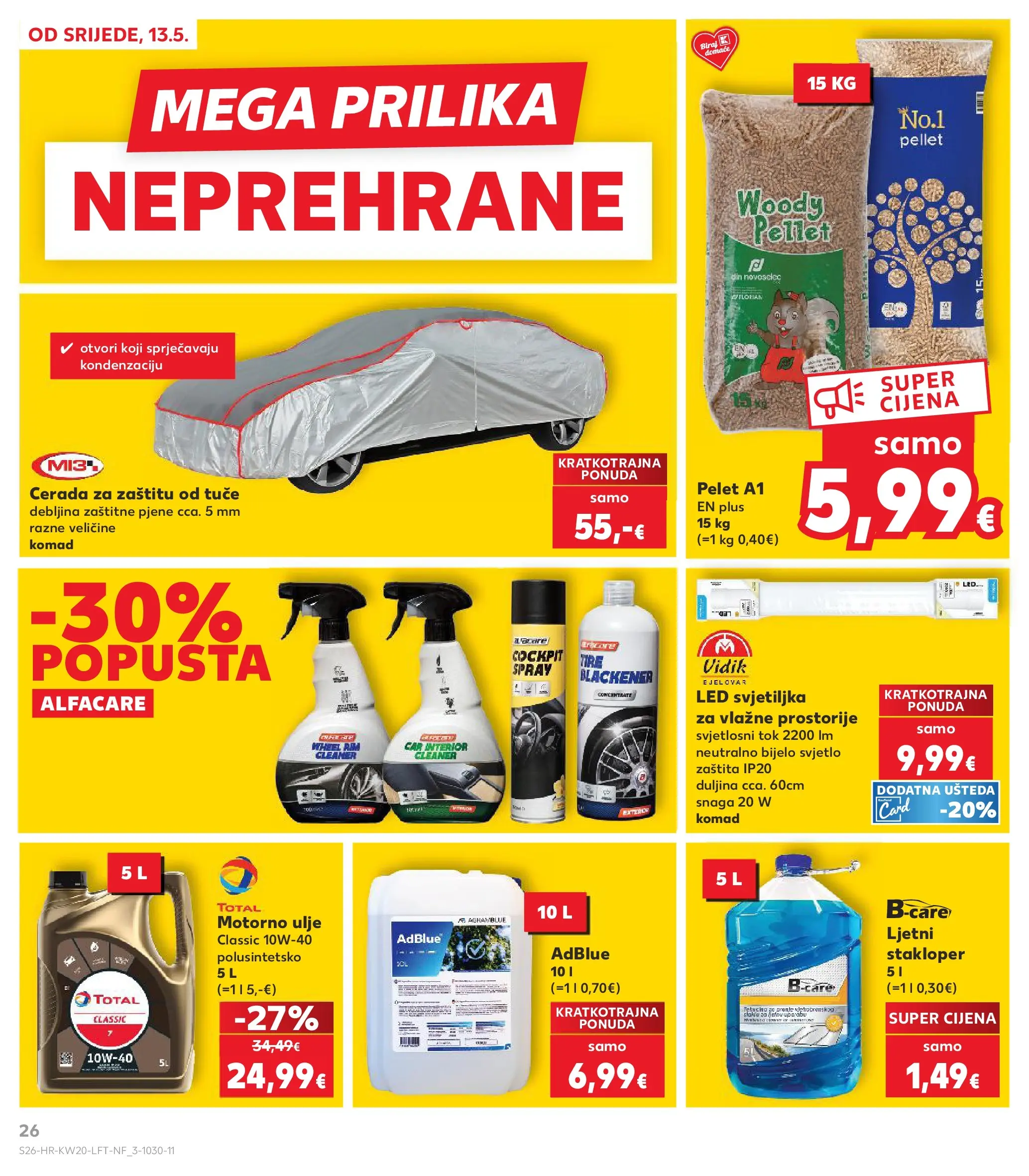Kaufland - Kaufland katalog do 19.05.2026 novi od 12.05.2026 na listanje > letak digitalni | Stranica: 26 | Proizvodi: Motorno ulje, Svjetiljka, Ulje