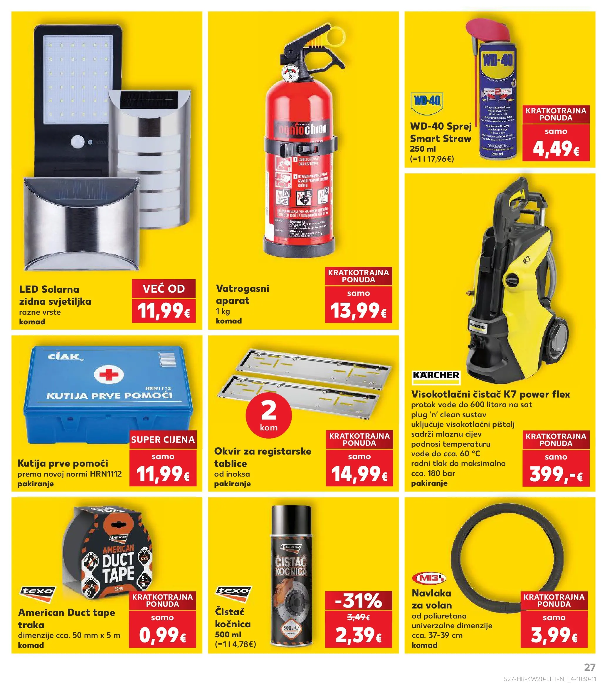 Kaufland - Kaufland katalog do 19.05.2026 novi od 12.05.2026 na listanje > letak digitalni | Stranica: 27 | Proizvodi: Kutija, Svjetiljka, Sat, Kärcher