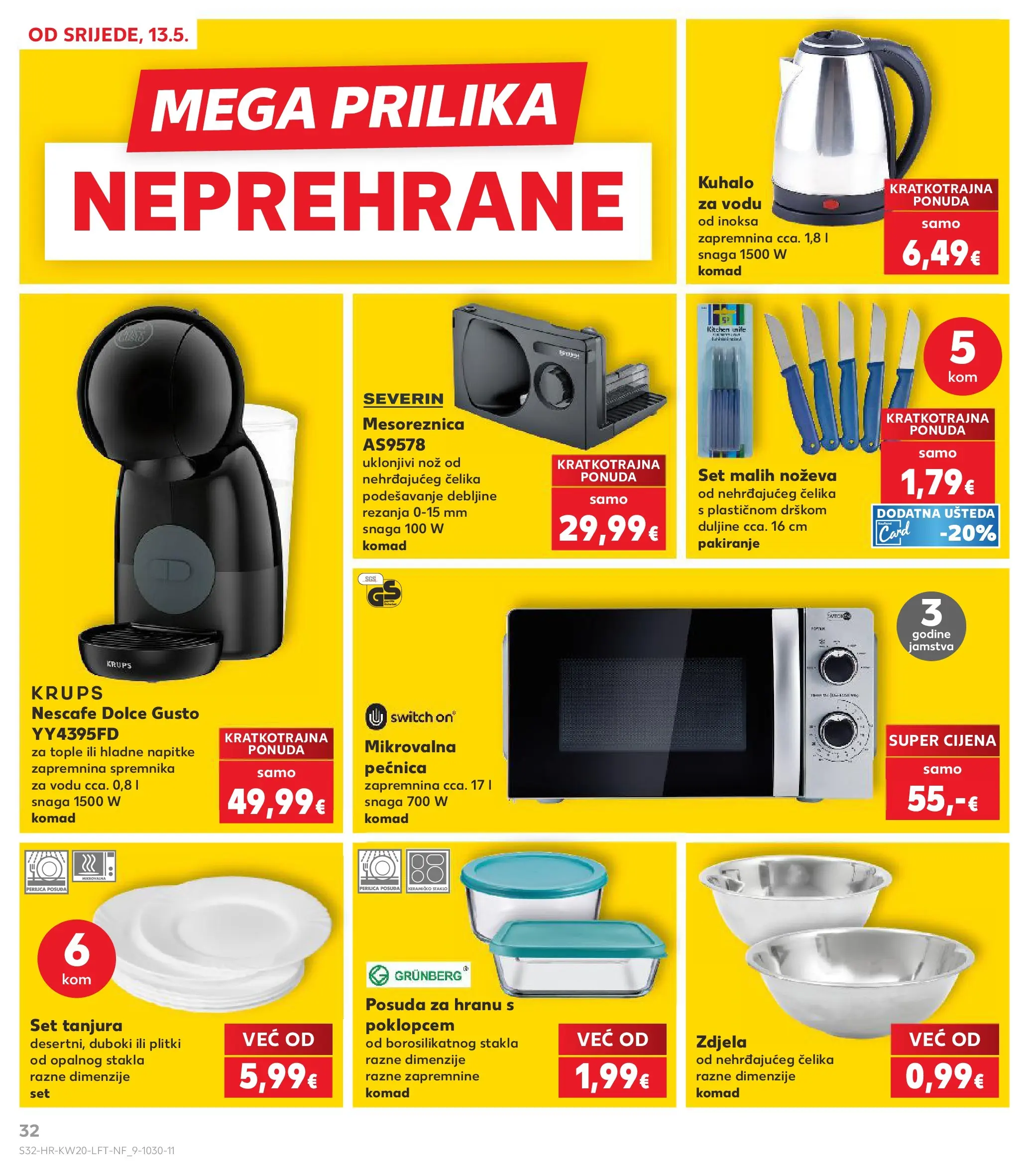 Kaufland - Kaufland katalog do 19.05.2026 novi od 12.05.2026 na listanje > letak digitalni | Stranica: 32 | Proizvodi: Kuhalo za vodu, Nescafe, Pećnica, Mikrovalna pećnica