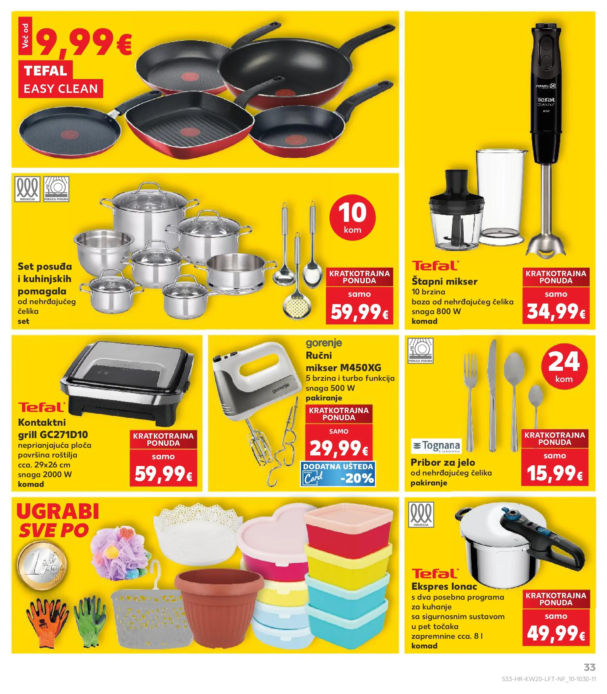 Kaufland - Kaufland katalog do 19.05.2026 novi od 12.05.2026 na listanje > letak digitalni | Stranica: 33 | Proizvodi: Mikser, Štapni mikser, Lonac, Pribor za jelo