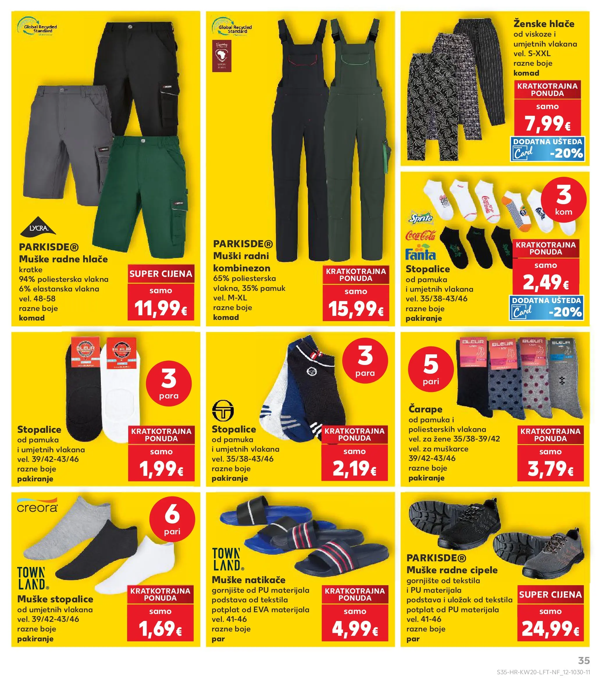 Kaufland - Kaufland katalog do 19.05.2026 novi od 12.05.2026 na listanje > letak digitalni | Stranica: 35 | Proizvodi: Fanta, Natikače, Hlače, Čarape