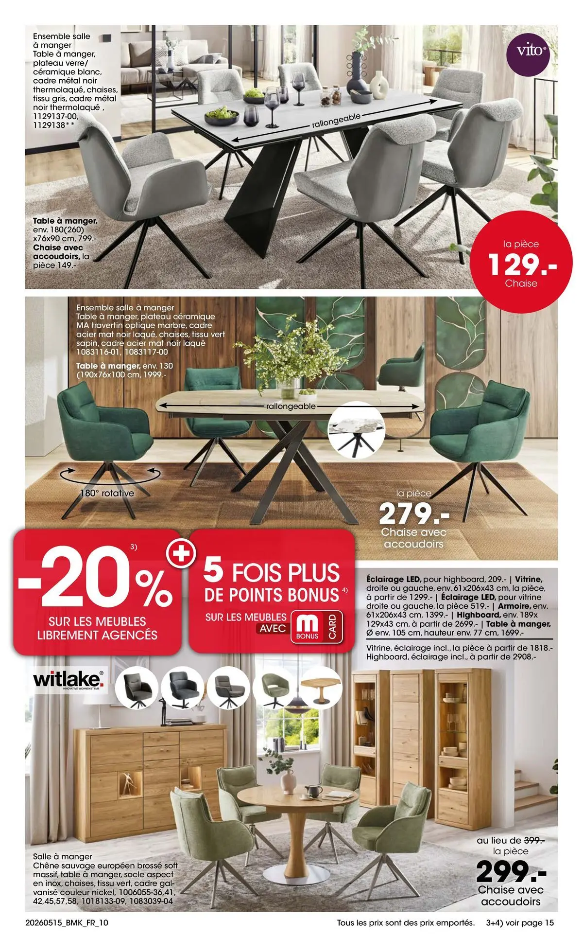 Möbel Martin - Möbel Martin: Offres hebdomadaires à partir du 15/05/2026 - promo en ligne | Page: 10 | Produits: Vitrine, Laque, Table, Cadre