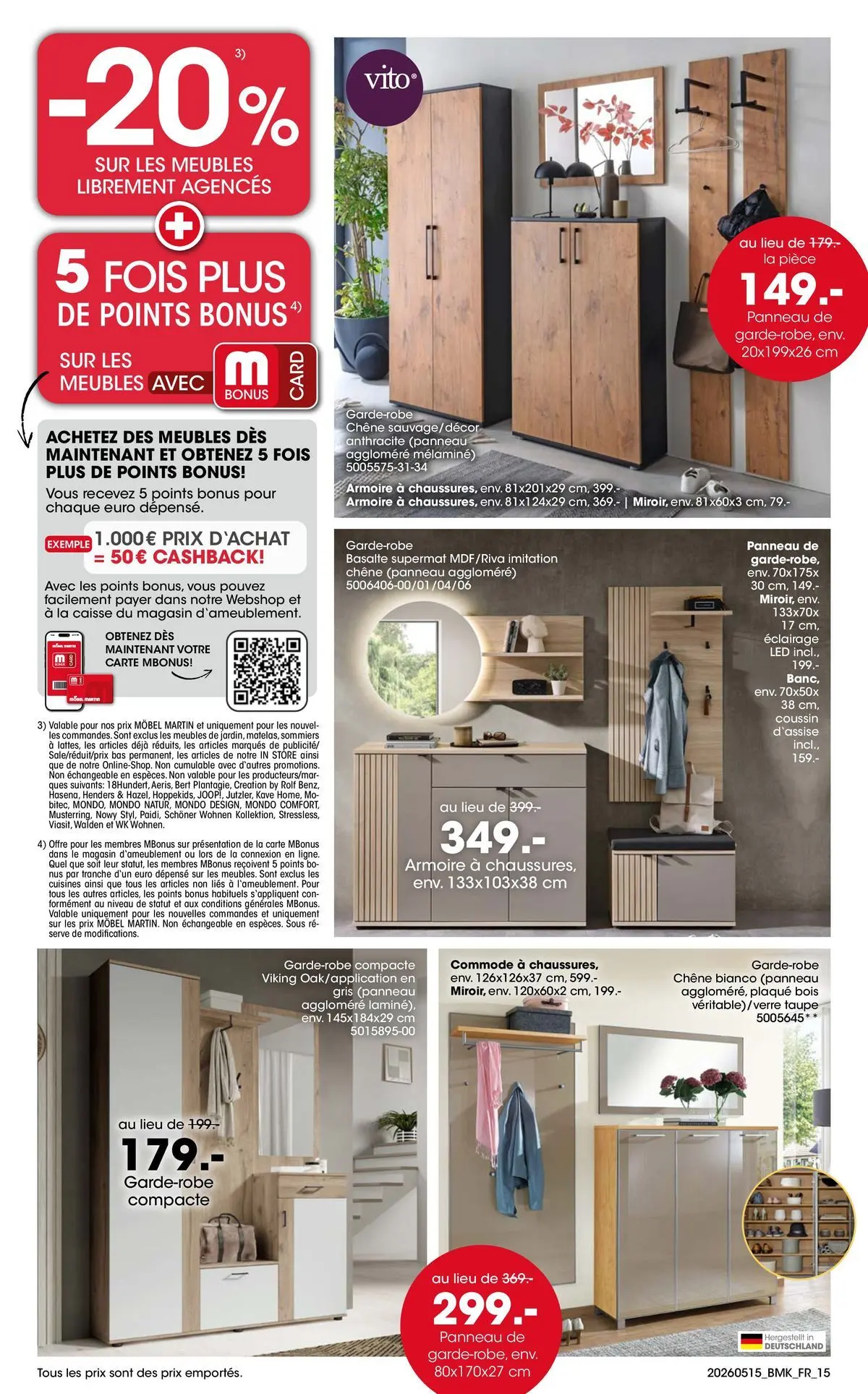 Möbel Martin - Möbel Martin: Offres hebdomadaires à partir du 15/05/2026 - promo en ligne | Page: 15 | Produits: Store, Armoire, Commode
