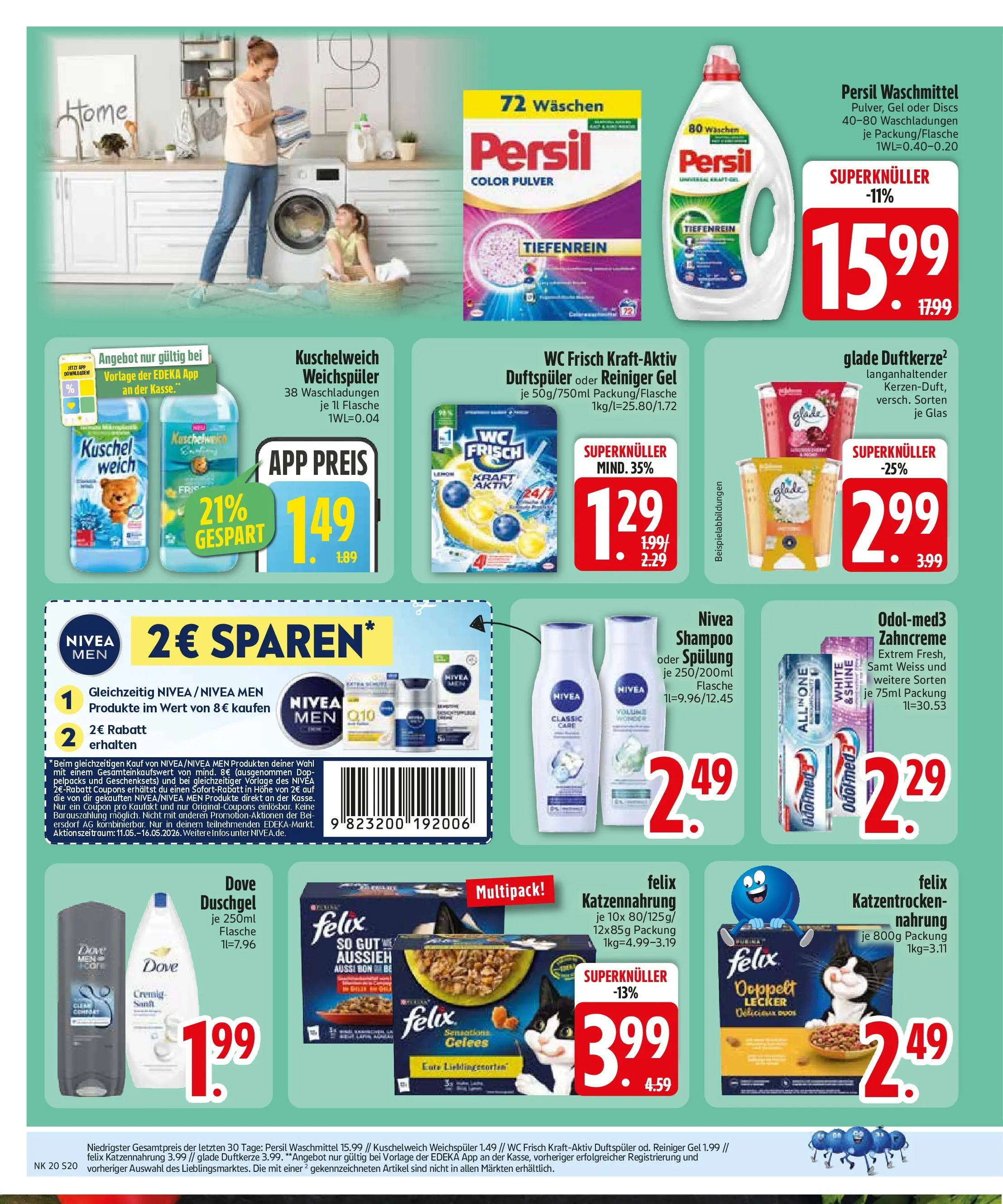 Edeka prospekt Pfaffenhofen/Ilm	 (ab 10.05.2026) » Angebote Online | Seite: 22 | Produkte: Kuschelweich, Duschgel, Waschmittel, Shower Gel