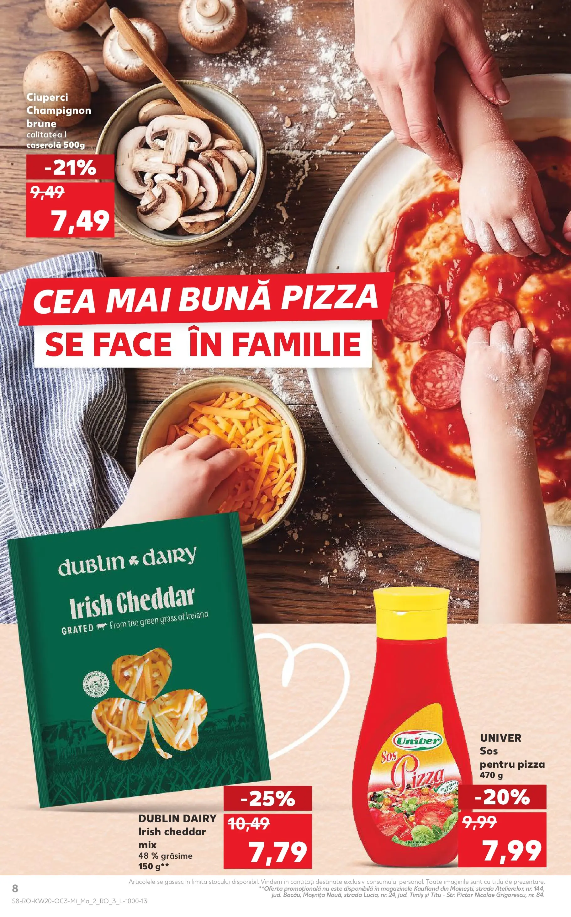 Kaufland Viseu de Sus 12.05.2026 - Revista si Oferta | Pagină: 8 | Produse: Ciuperci, Pizza, Sos