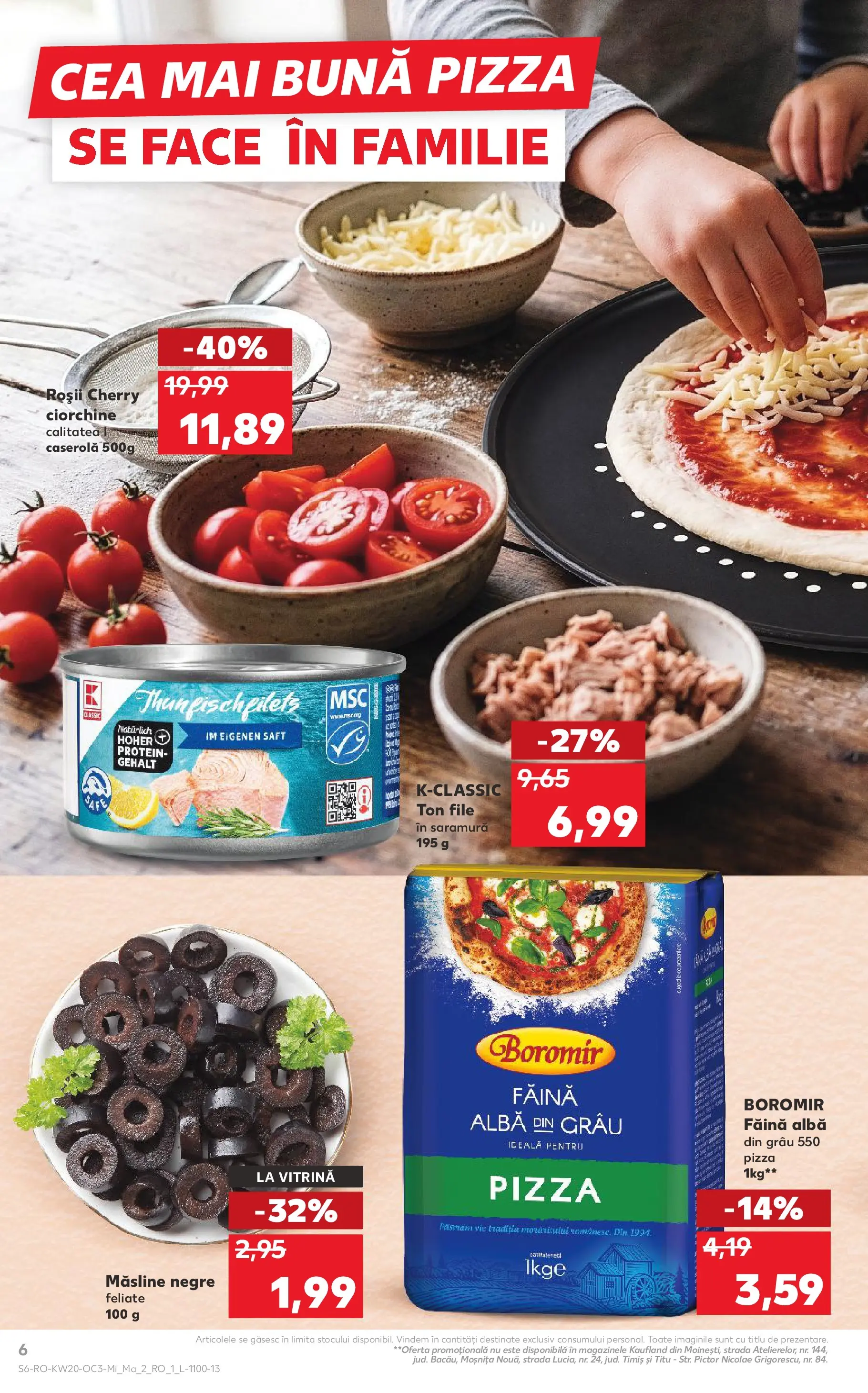 Kaufland Brăila 13.05.2026 - Revista si Oferta | Pagină: 6 | Produse: Hijyenik ped, Vitrină, Pizza, Roșii