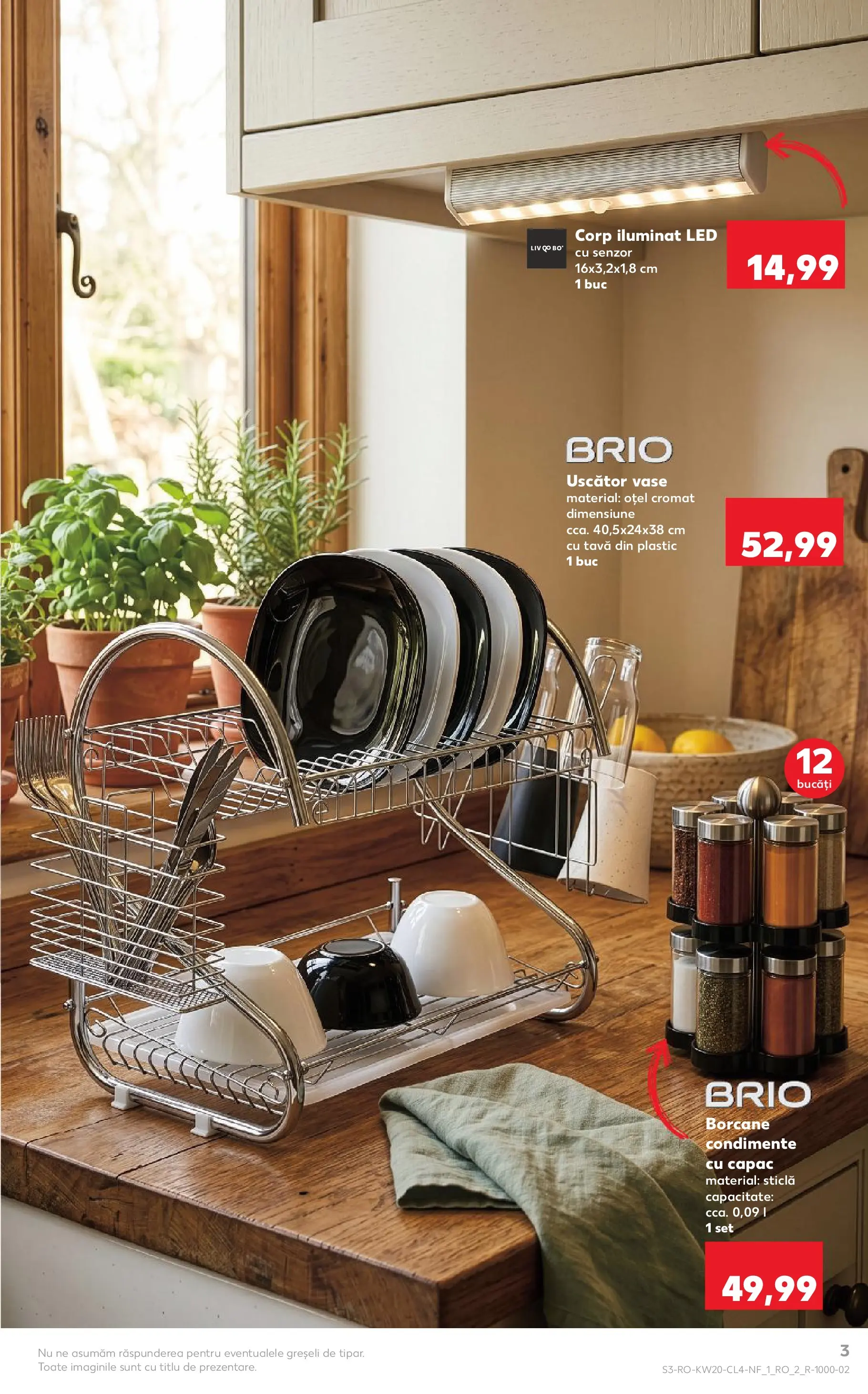Kaufland Galați 12.05.2026 - Revista si Oferta | Pagină: 3 | Produse: Uscător, Babak, Çay bardağı, Condimente