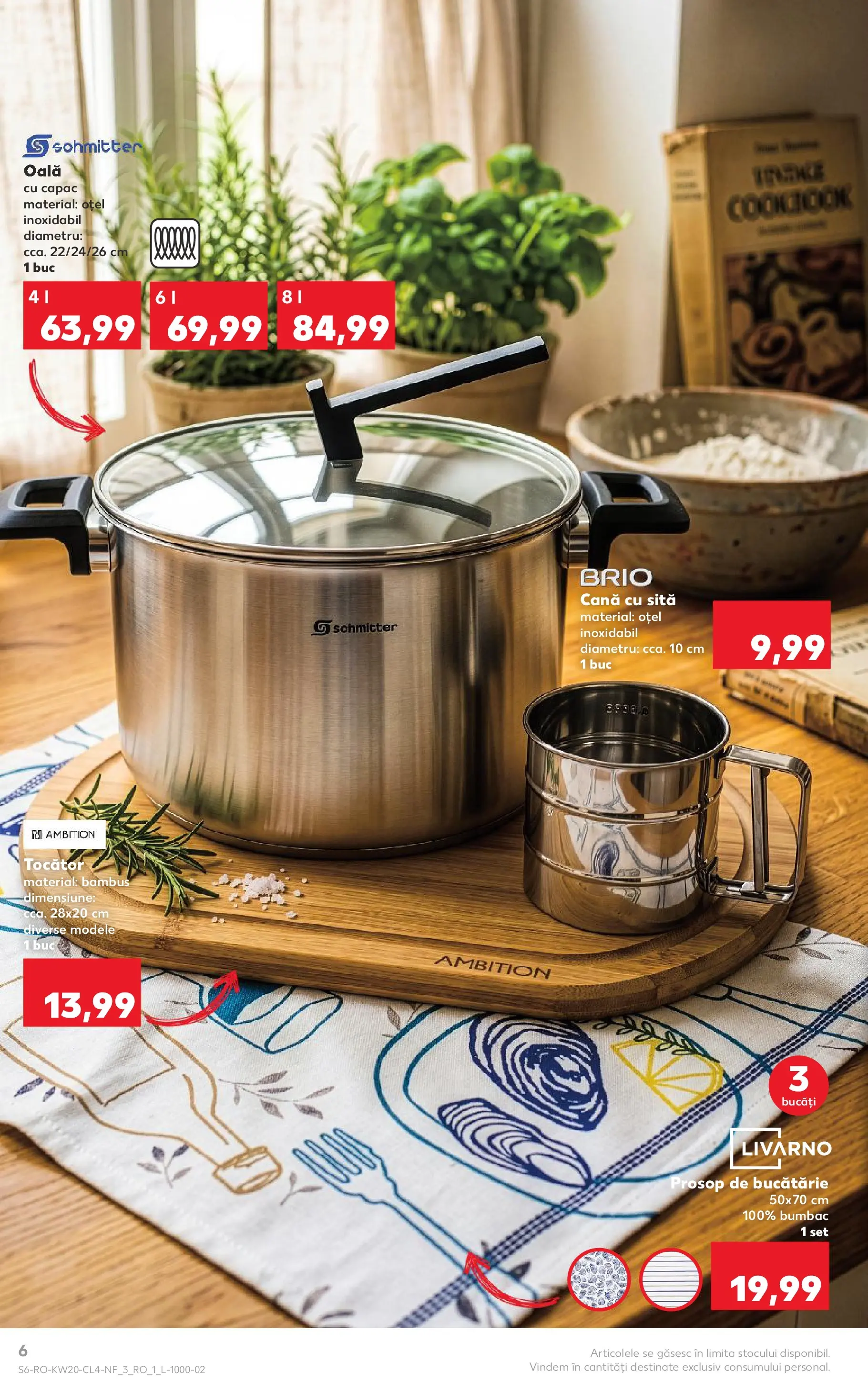 Kaufland Galați 12.05.2026 - Revista si Oferta | Pagină: 6 | Produse: Oală, Sită, Bucătărie, Tocător