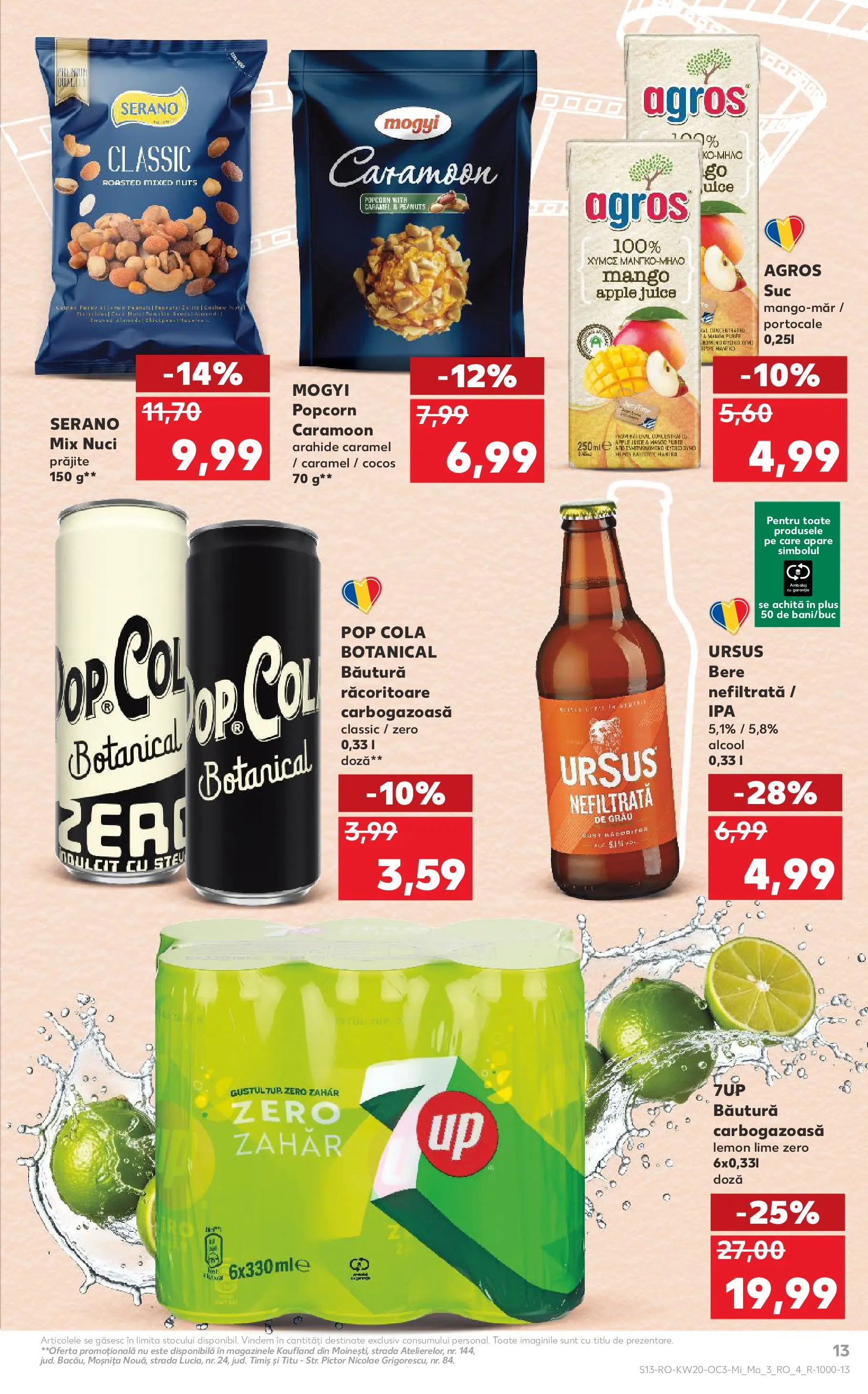 Kaufland Viseu de Sus 12.05.2026 - Revista si Oferta | Pagină: 13 | Produse: Lime, Suc, Bere, Zahăr