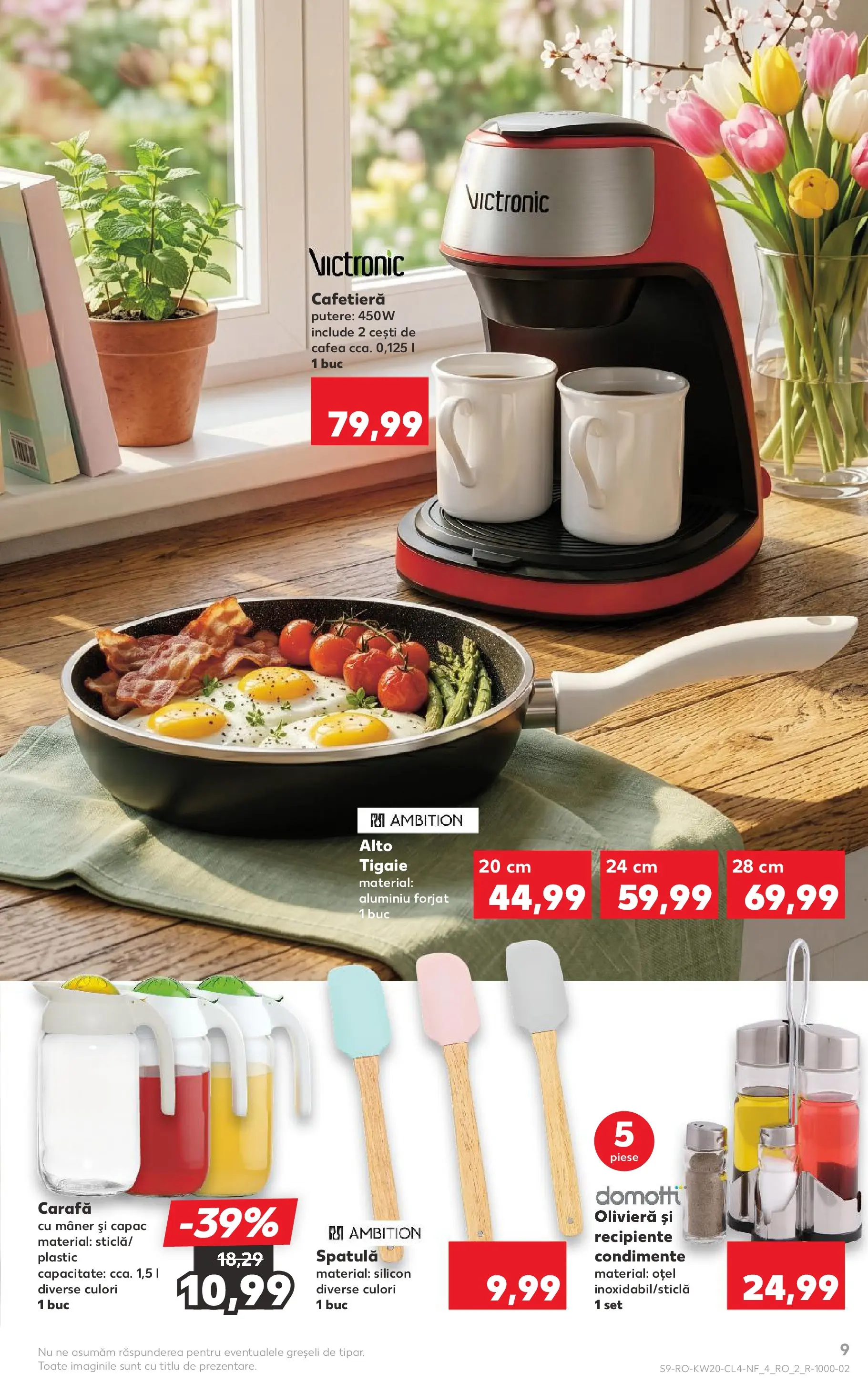 Kaufland Galați 12.05.2026 - Revista si Oferta | Pagină: 9 | Produse: Tigaie, Cafetieră, Recipiente, Condimente