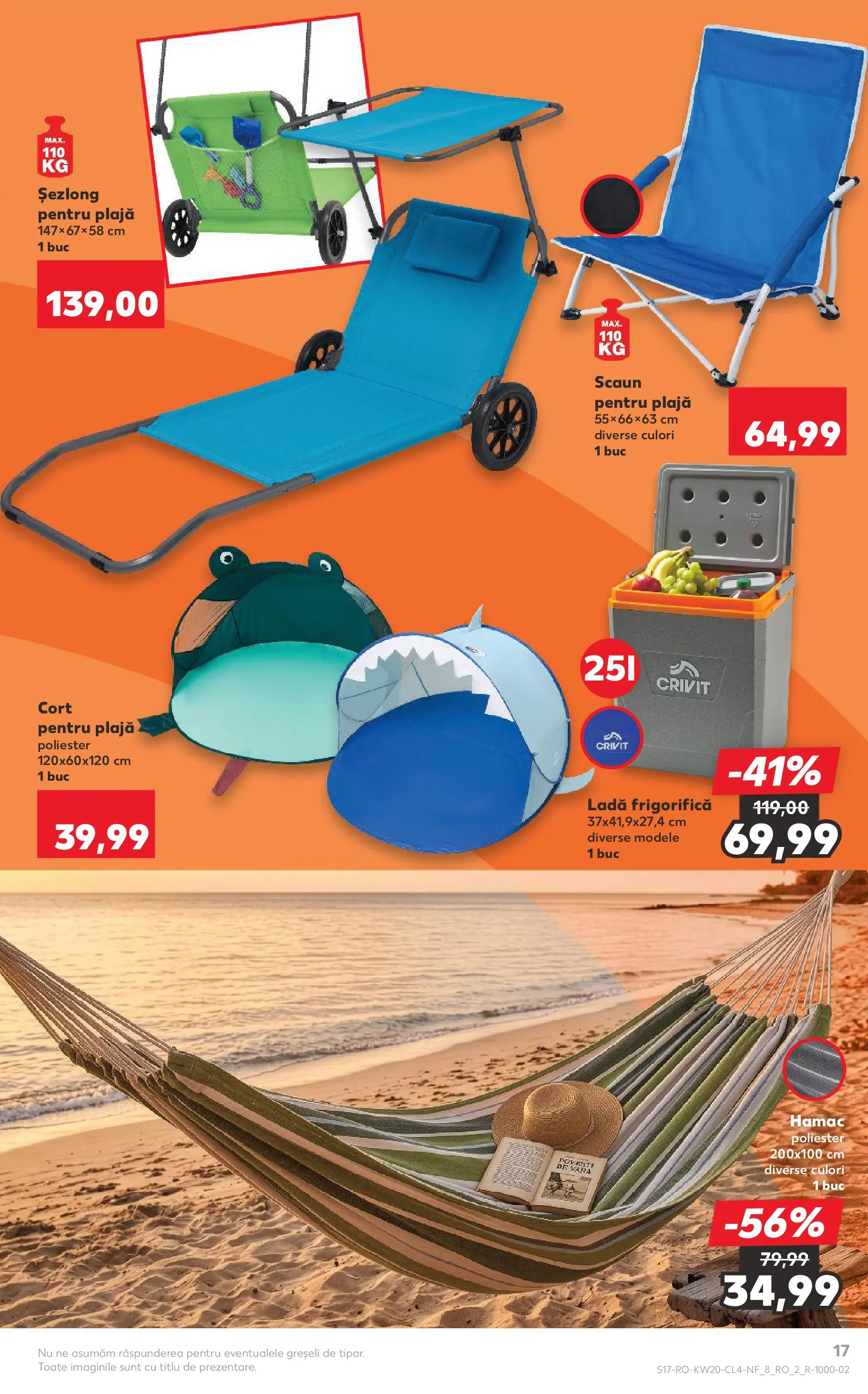 Kaufland Galați 12.05.2026 - Revista si Oferta | Pagină: 17 | Produse: Cort, Hamac, Șezlong, Ladă frigorifică