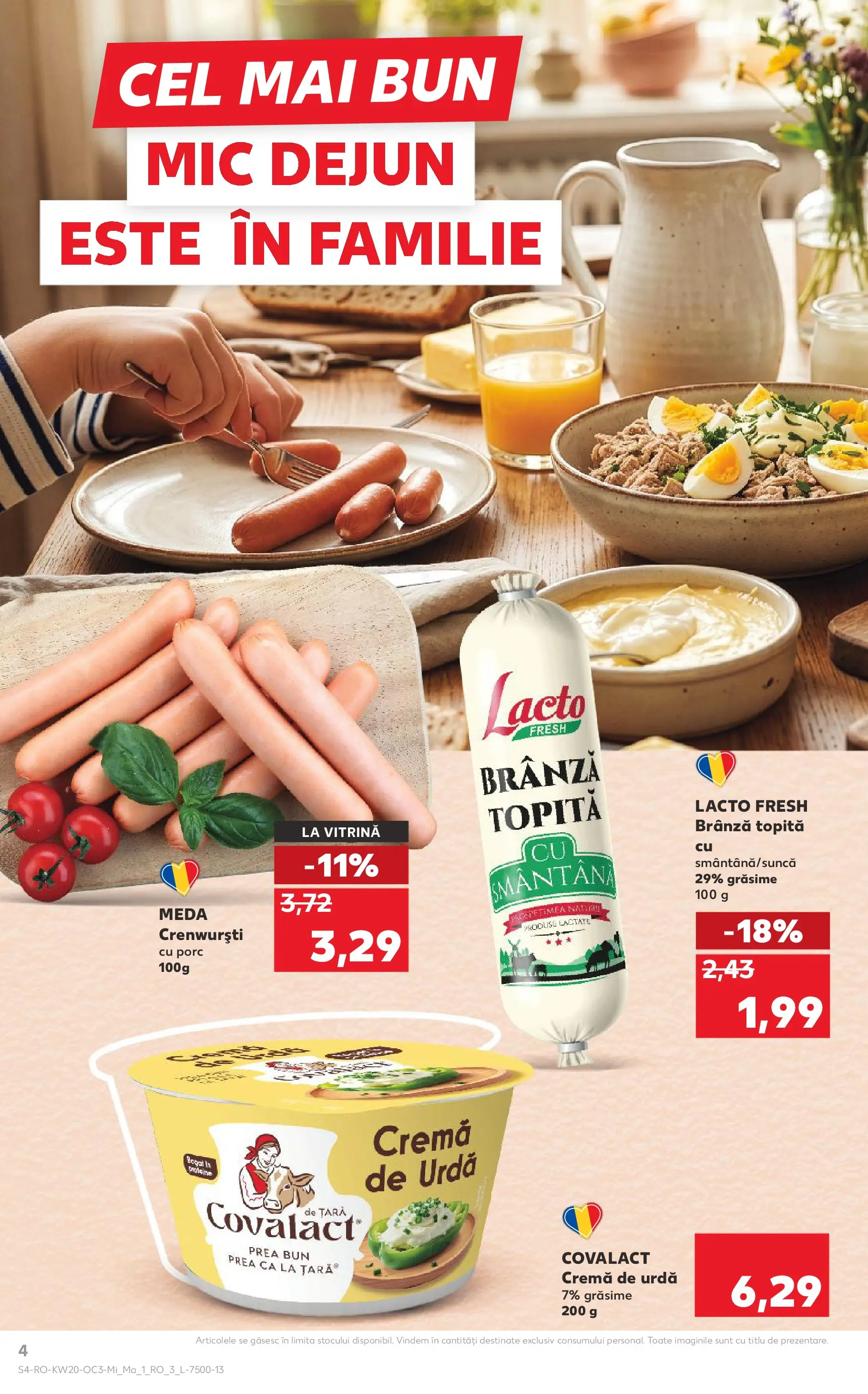 Kaufland Viseu de Sus 12.05.2026 - Revista si Oferta | Pagină: 4 | Produse: Vitrină, Brânză, Cremă