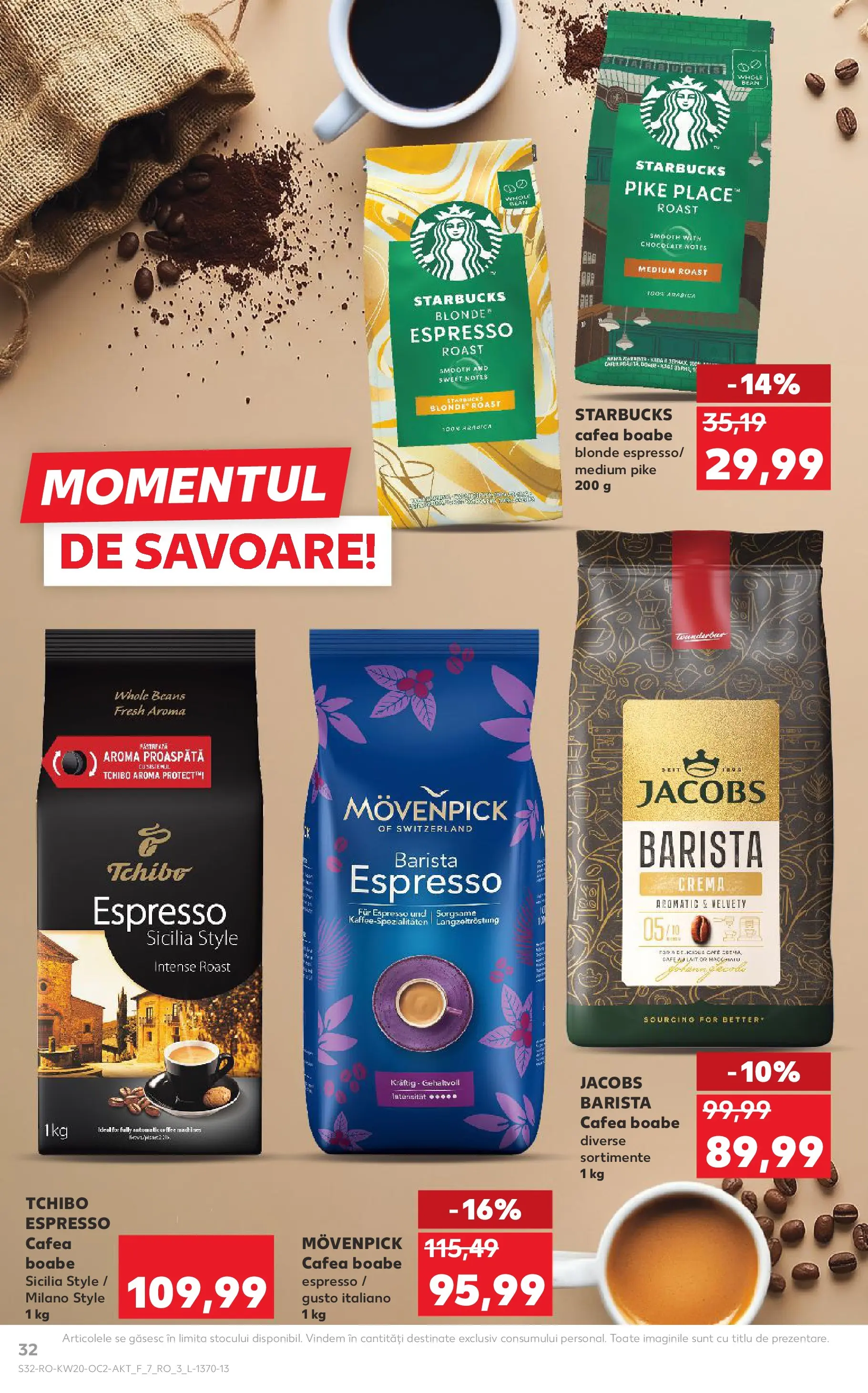 Kaufland Slatina 13.05.2026 - Revista si Oferta | Pagină: 32 | Produse: Delgeç, Köpek çiti, Cremă, Cafea