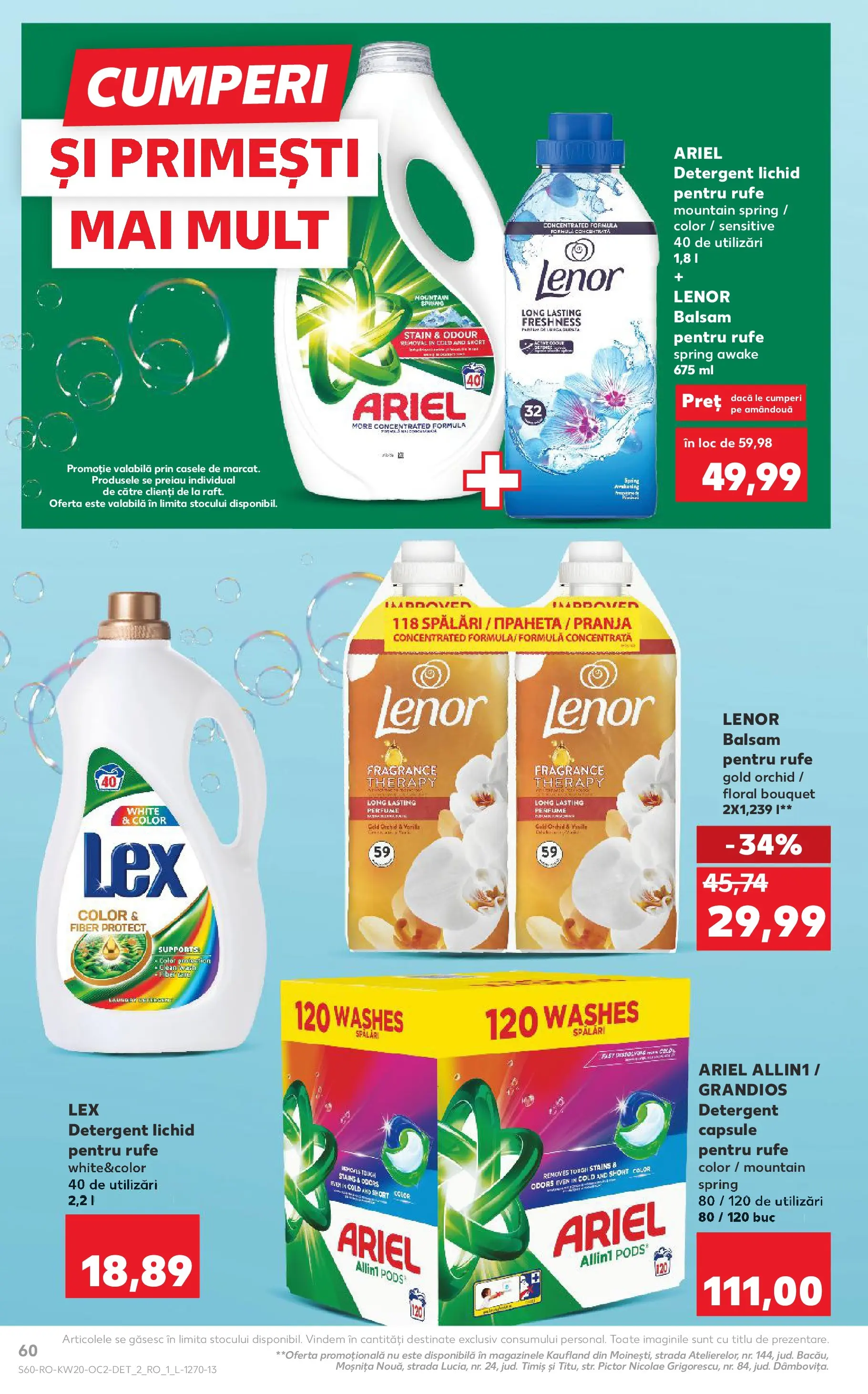 Kaufland Brașov 13.05.2026 - Revista si Oferta | Pagină: 60 | Produse: Pomelo, Balsam, Yorgan, Detergent