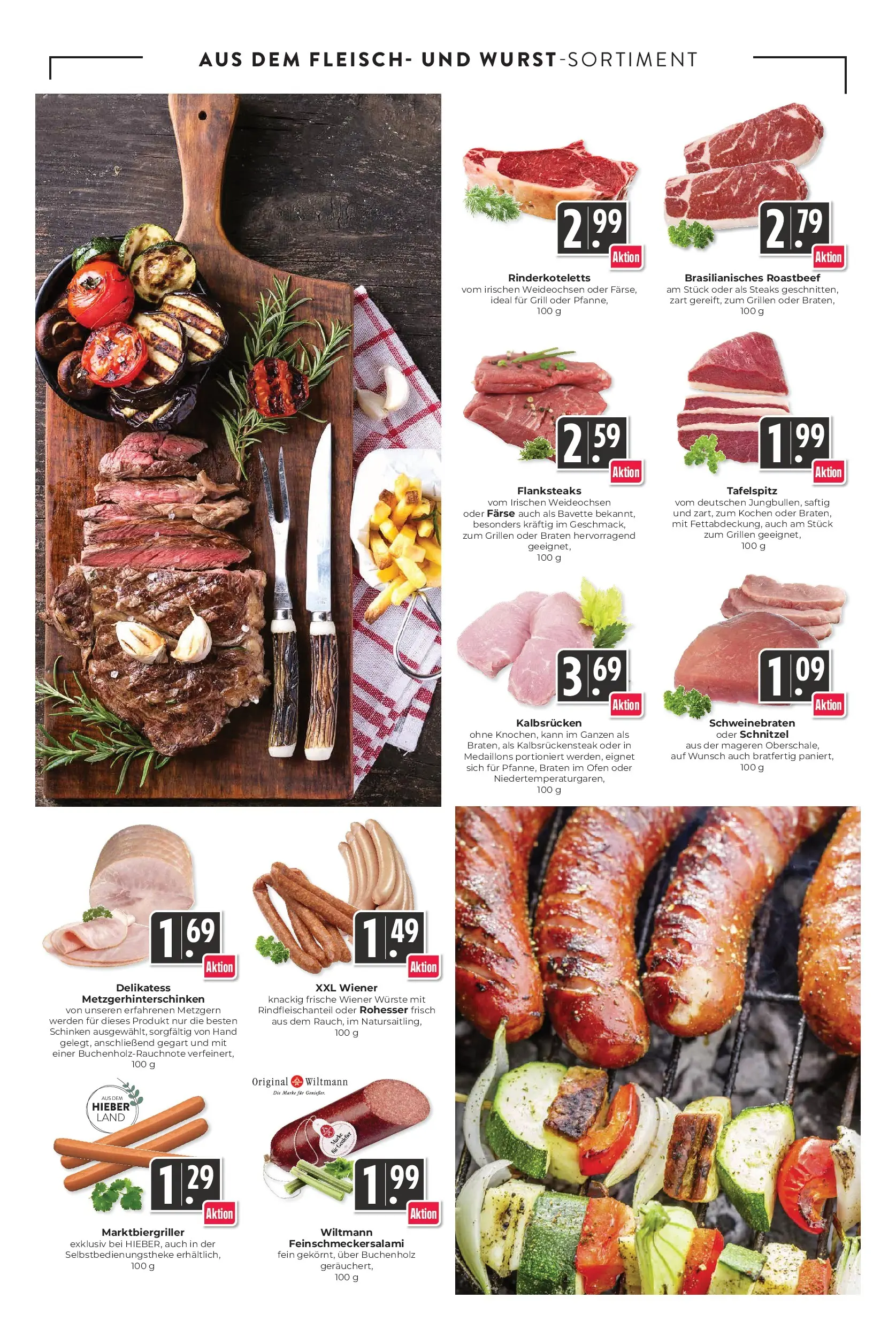 Angebote - Hieber's Frischecenter: Meine Woche (ab 10.05.2026) zum Blättern | Seite: 4 | Produkte: Ofen, Schnitzel, Roastbeef, Fleisch