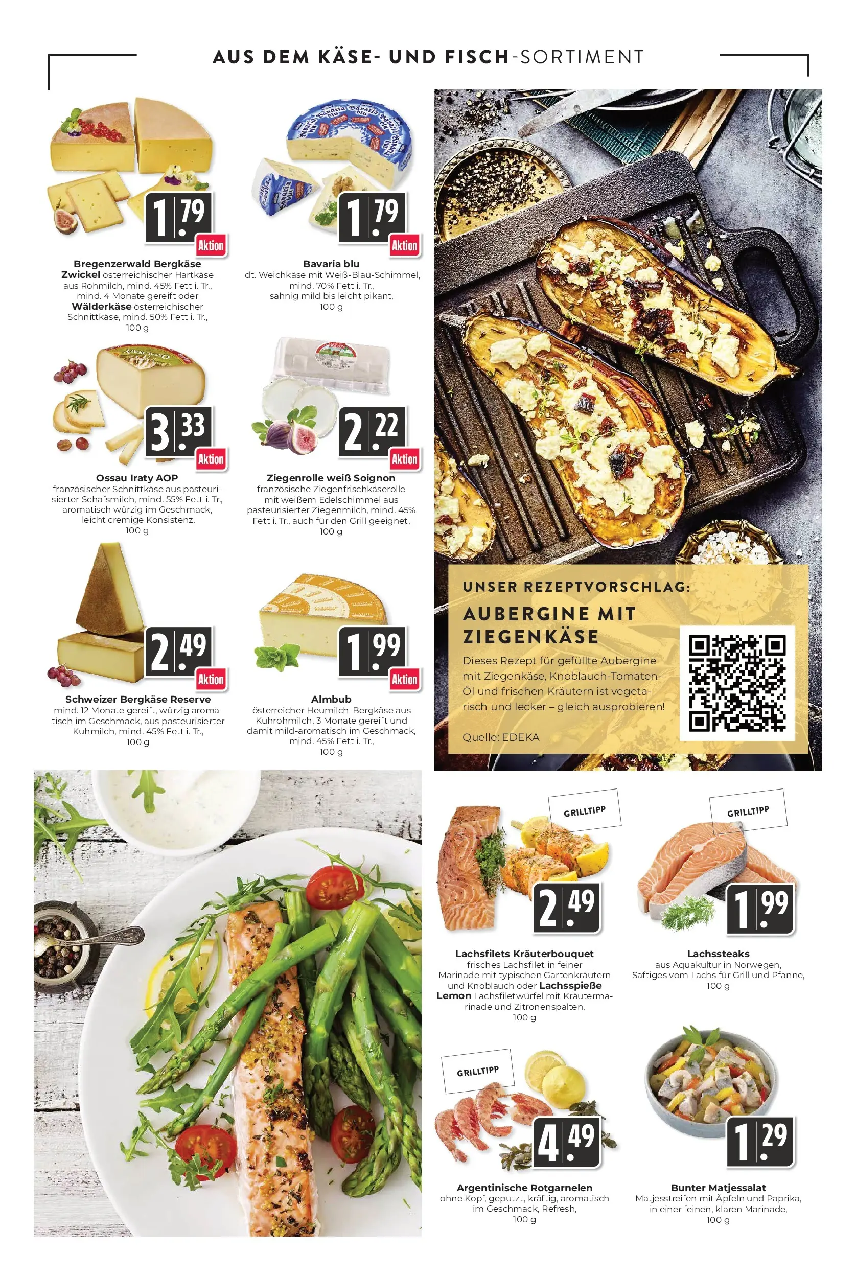 Angebote - Hieber's Frischecenter: Meine Woche (ab 10.05.2026) zum Blättern | Seite: 5 | Produkte: Käse, Tisch, Ziegenkäse, Aubergine