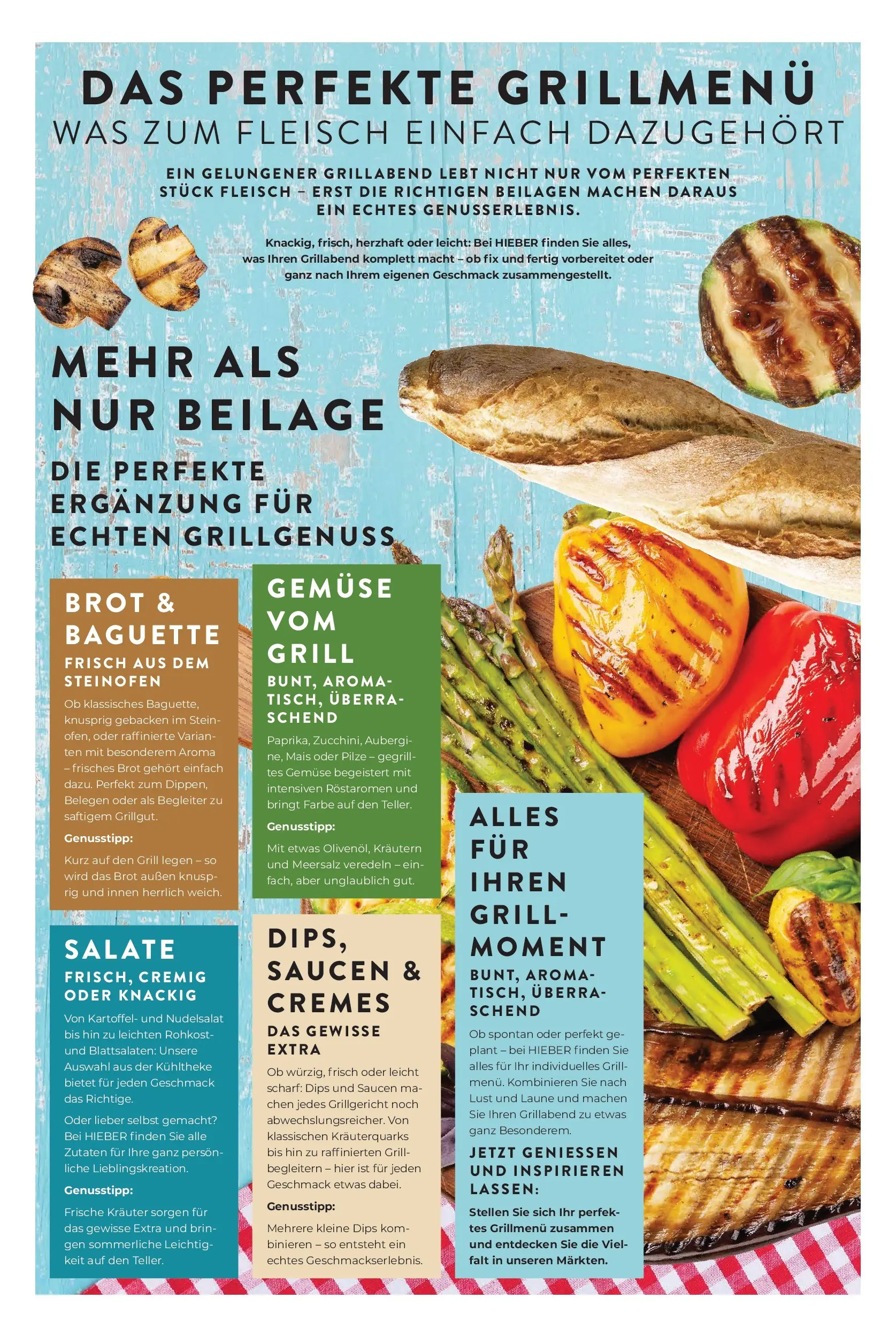 Angebote - Hieber's Frischecenter: Meine Woche (ab 10.05.2026) zum Blättern | Seite: 9 | Produkte: Grill, Gemüse, Brot, Fleisch