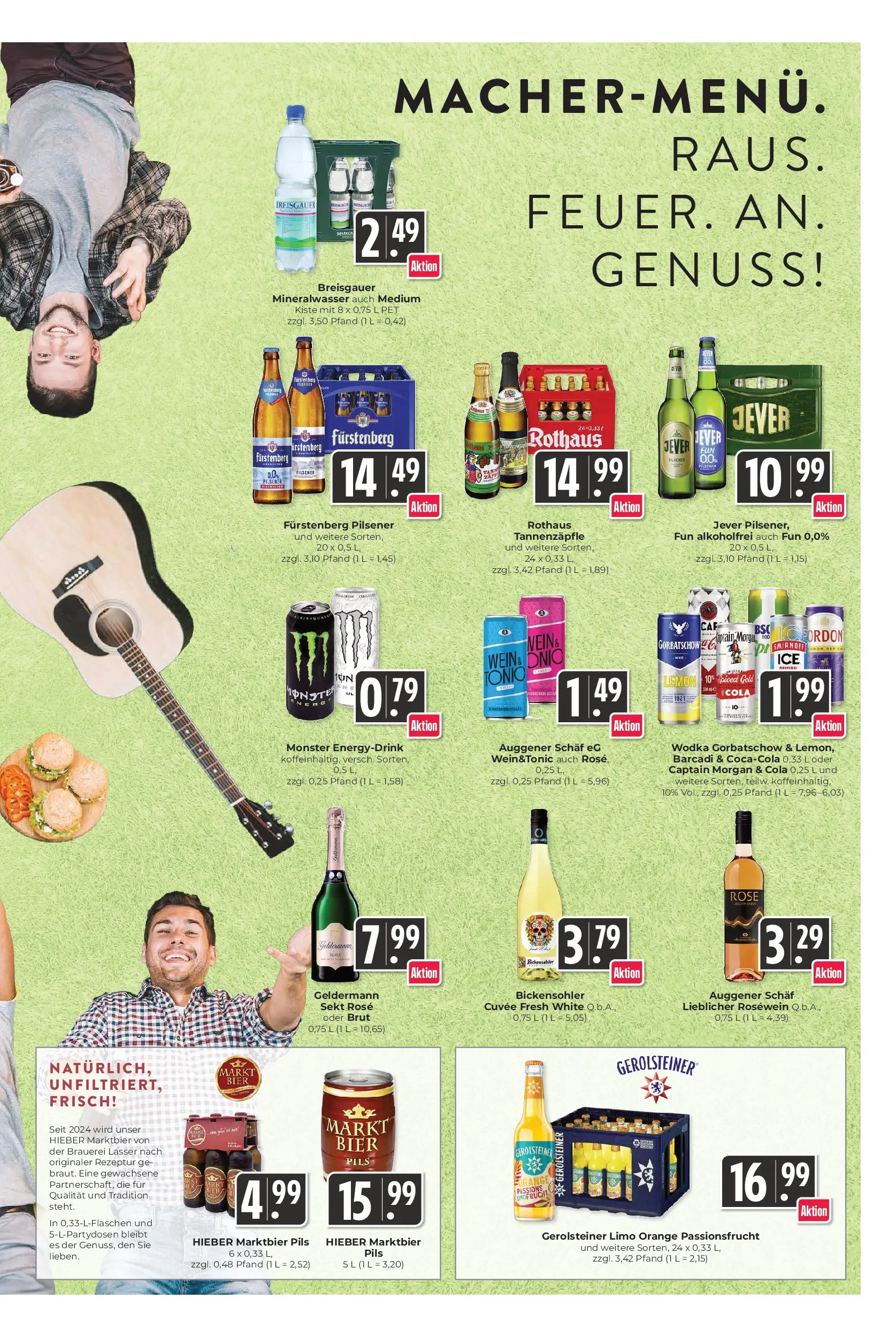 Angebote - Hieber's Frischecenter: Meine Woche (ab 10.05.2026) zum Blättern | Seite: 11 | Produkte: Rosewein, Sekt, Captain morgan, Wodka