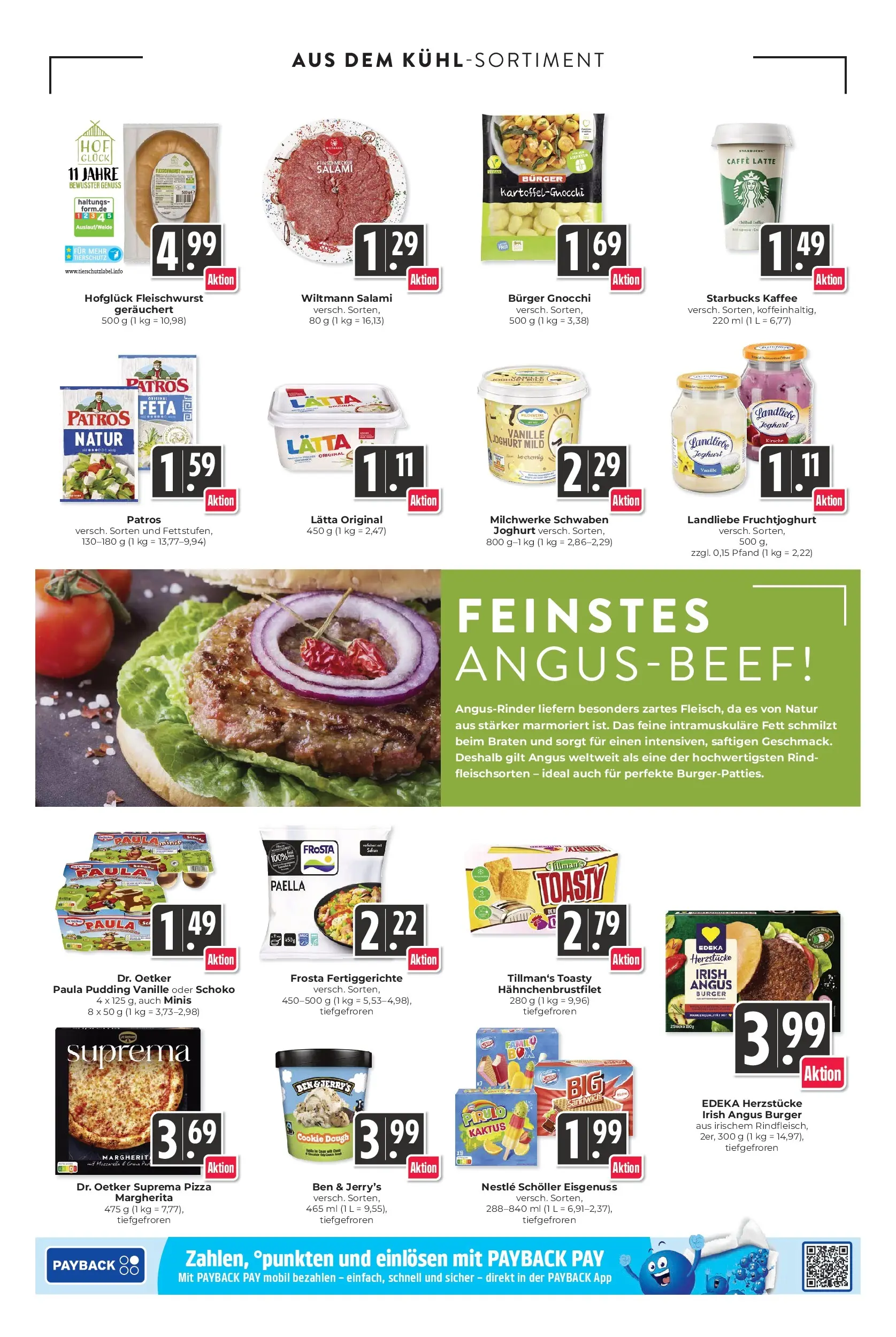 Angebote - Hieber's Frischecenter: Meine Woche (ab 10.05.2026) zum Blättern | Seite: 12 | Produkte: Starbucks, Fruchtjoghurt, Frosta, Fertiggerichte