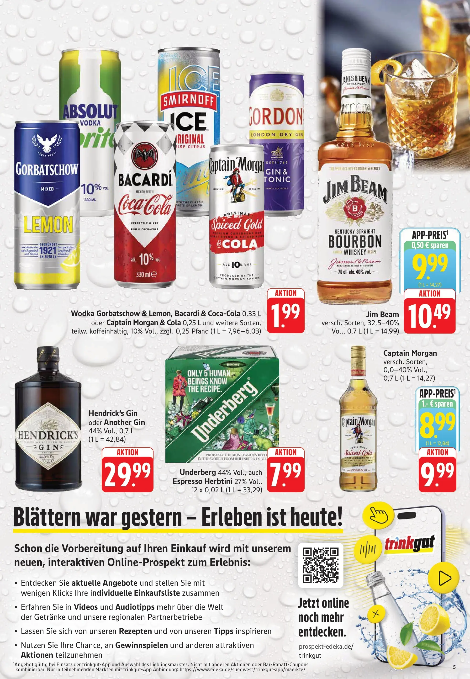 Trinkgut Prospekt Idstein	 (ab 10.05.2026) » Angebote online | Seite: 5 | Produkte: Jim beam, Cola, Wodka gorbatschow, Underberg