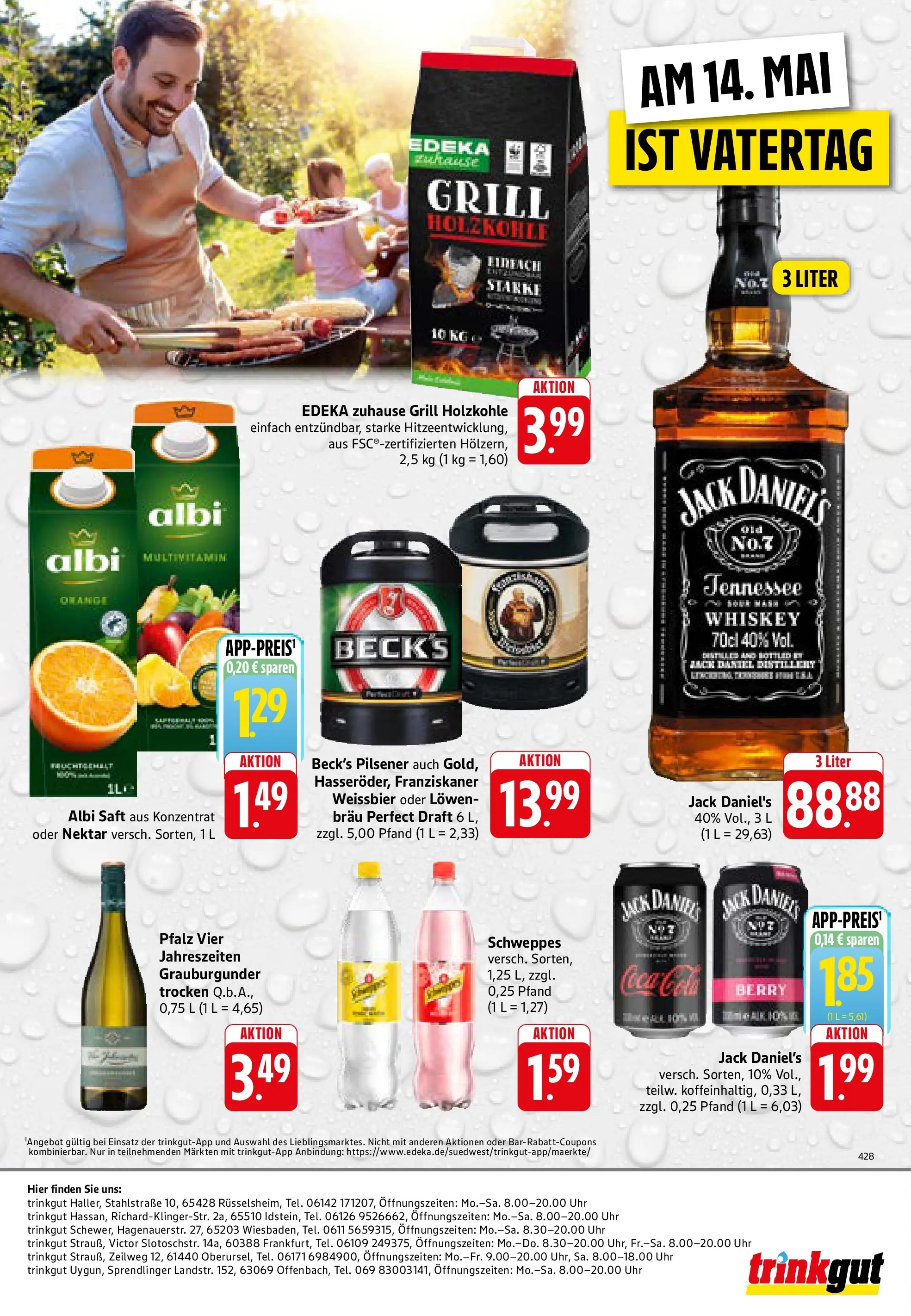 Trinkgut Prospekt Idstein	 (ab 10.05.2026) » Angebote online | Seite: 8 | Produkte: Schweppes, Saft, Whiskey, Uhr