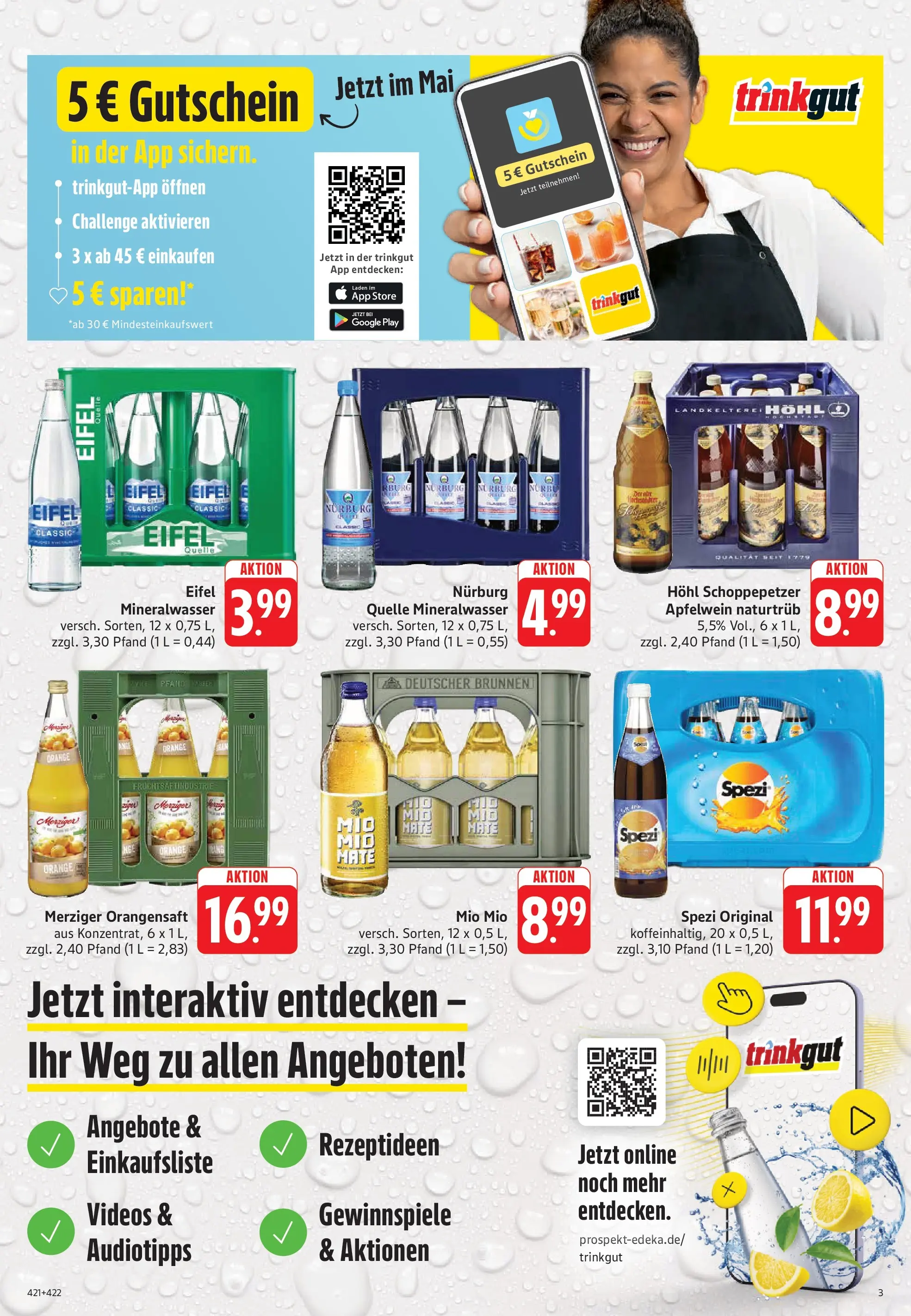 Trinkgut Prospekt Dillingen	 (ab 10.05.2026) » Angebote online | Seite: 3 | Produkte: Orangensaft, Mineralwasser