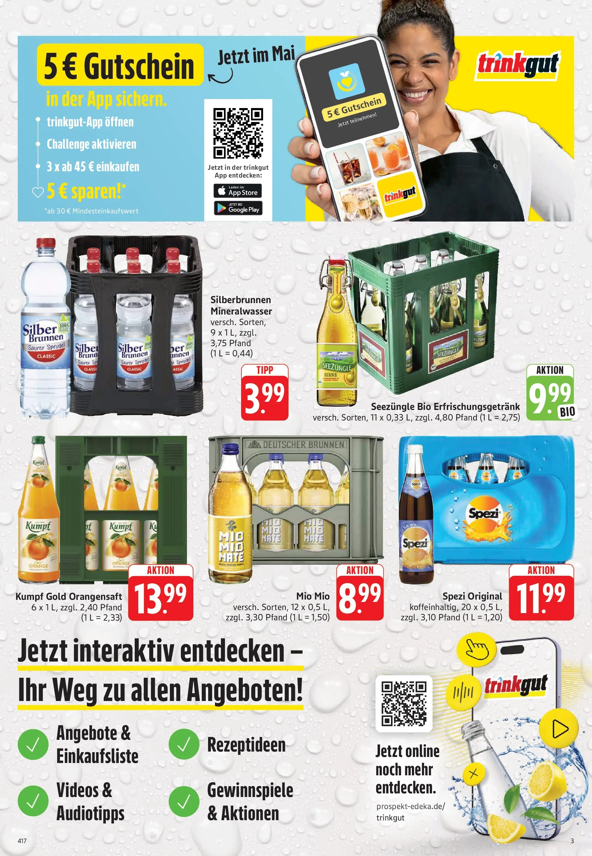 Trinkgut Prospekt Weissach Im Tal	 (ab 10.05.2026) » Angebote online | Seite: 3 | Produkte: Orangensaft, Mineralwasser