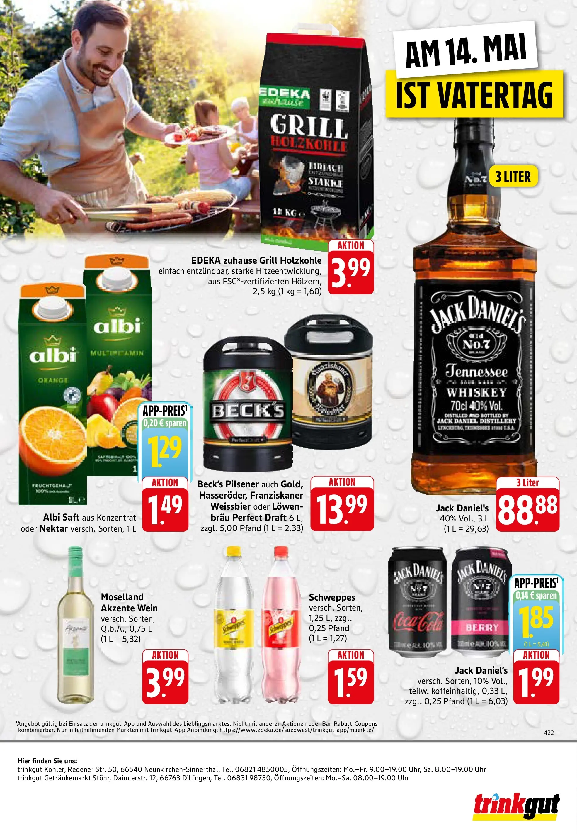 Trinkgut Prospekt Dillingen	 (ab 10.05.2026) » Angebote online | Seite: 8 | Produkte: Weißbier, Saft, Wein, Whiskey