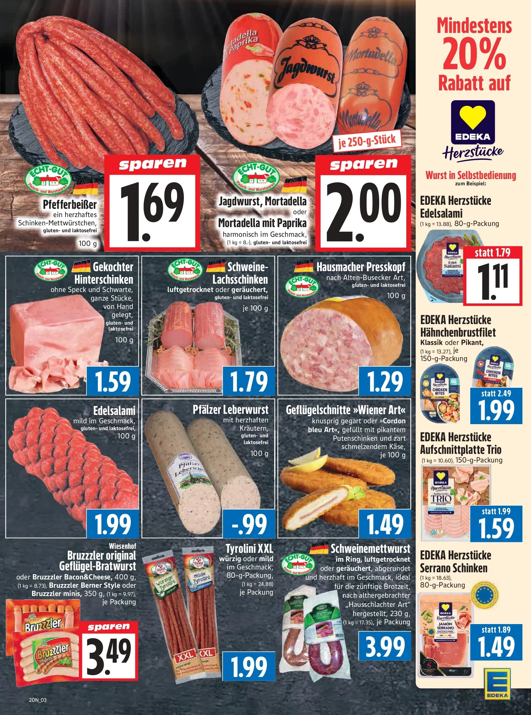 Angebote - Edeka Hahner: Wochenangebote (ab 10.05.2026) zum Blättern | Seite: 7 | Produkte: Paprika, Wurst, Salami, Schinken