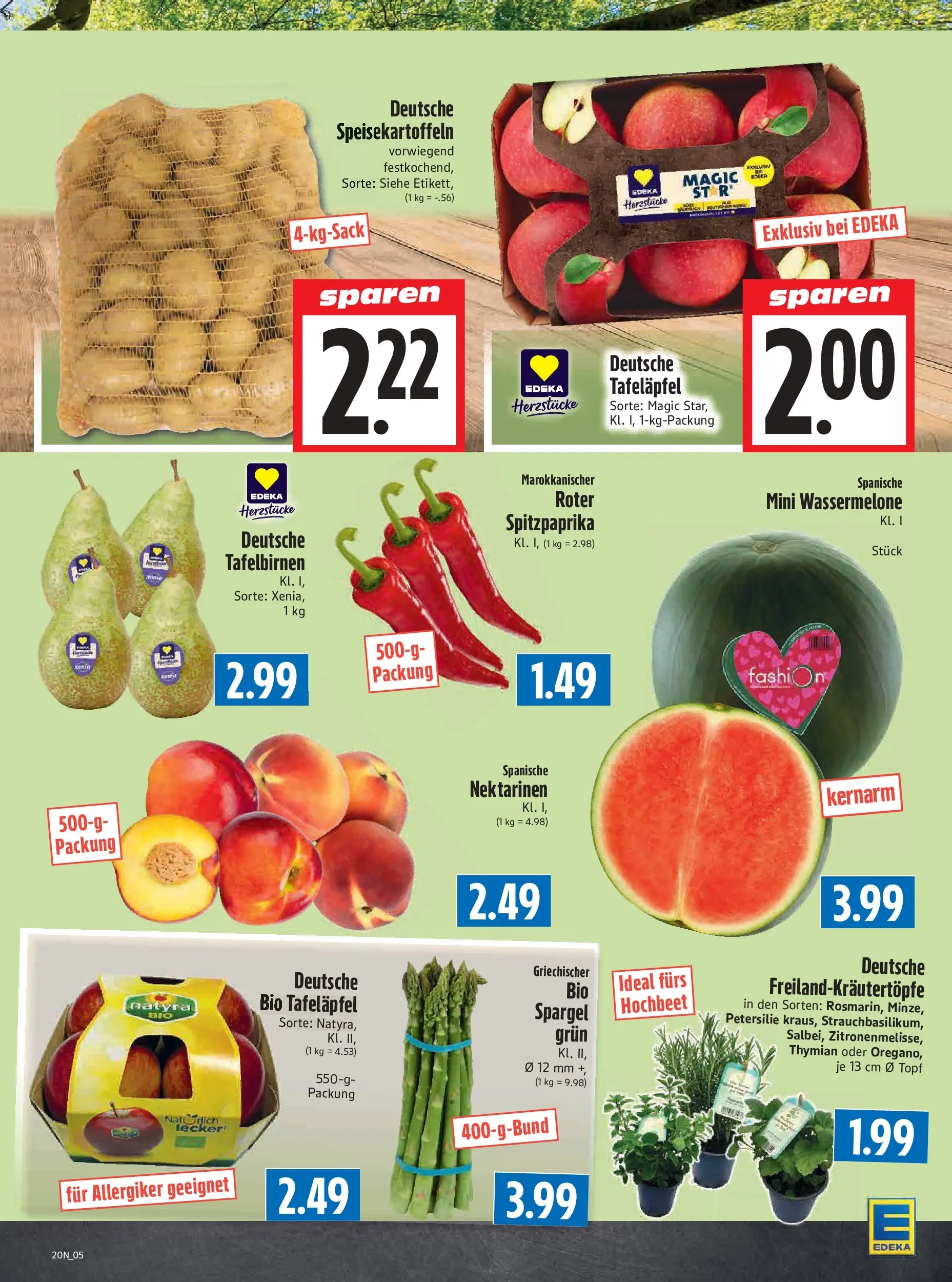 Angebote - Edeka Hahner: Wochenangebote (ab 10.05.2026) zum Blättern | Seite: 9 | Produkte: Hochbeet, Spargel, Wassermelone, Petersilie
