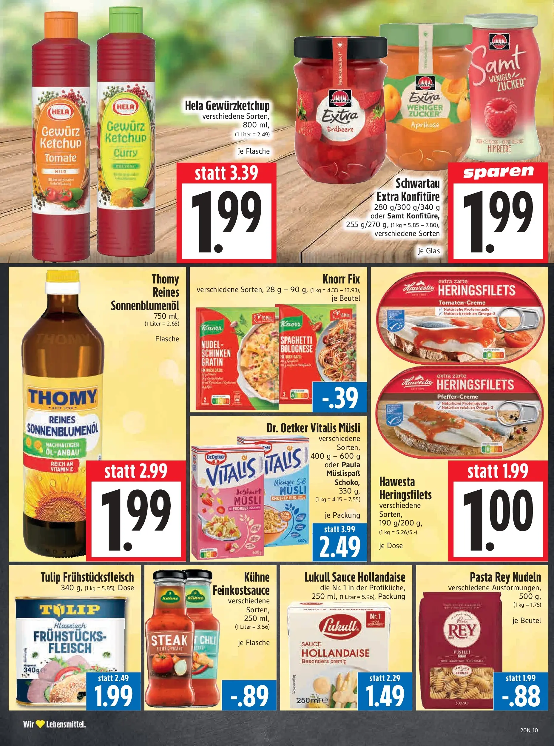Angebote - Edeka Hahner: Wochenangebote (ab 10.05.2026) zum Blättern | Seite: 14 | Produkte: Musli, Knorr, Chili, Fleisch