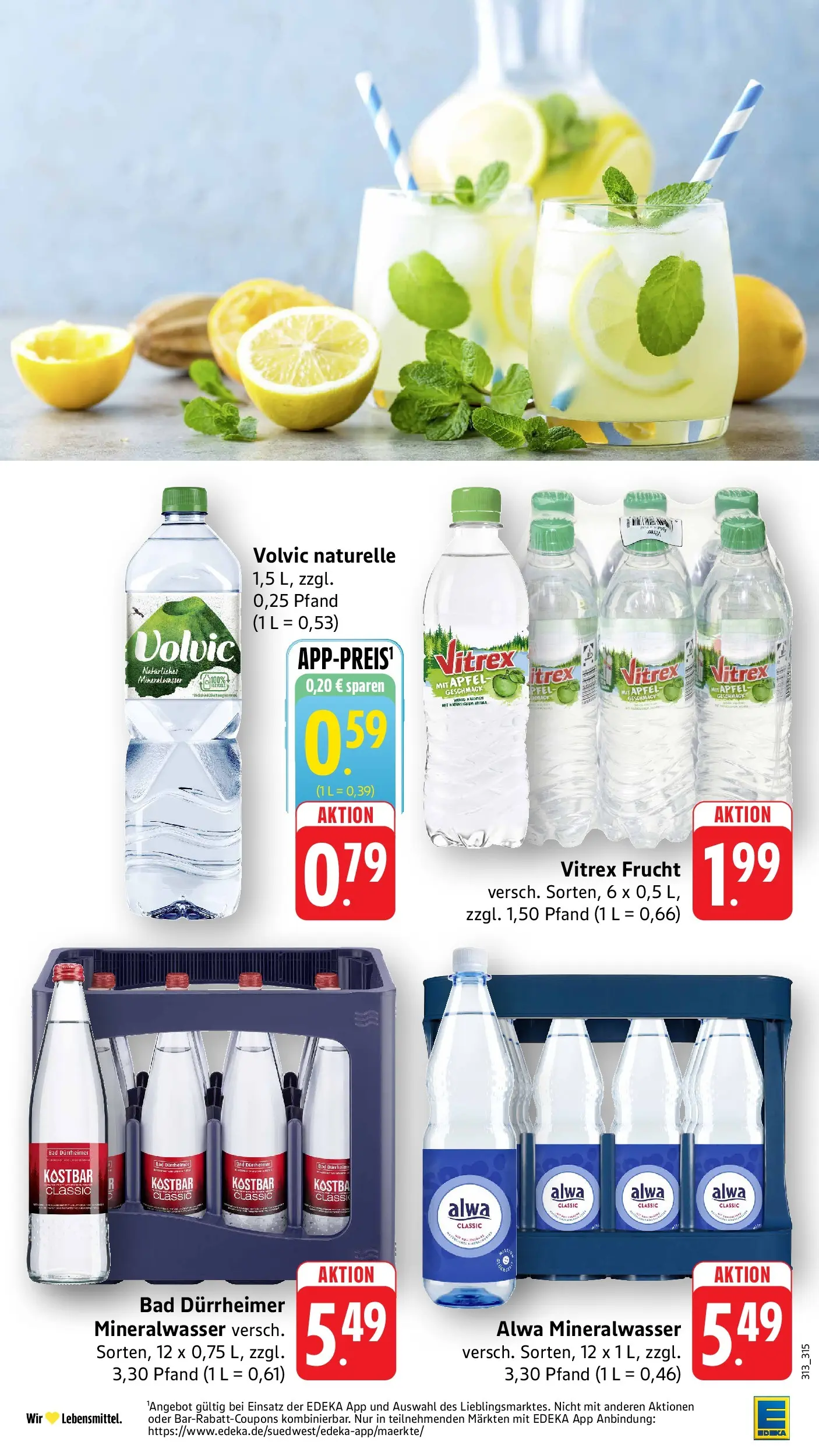 E center Prospekt Singen	 (ab 10.05.2026) zum Blättern | Seite: 37 | Produkte: Bad, Äpfel, Mineralwasser, Volvic