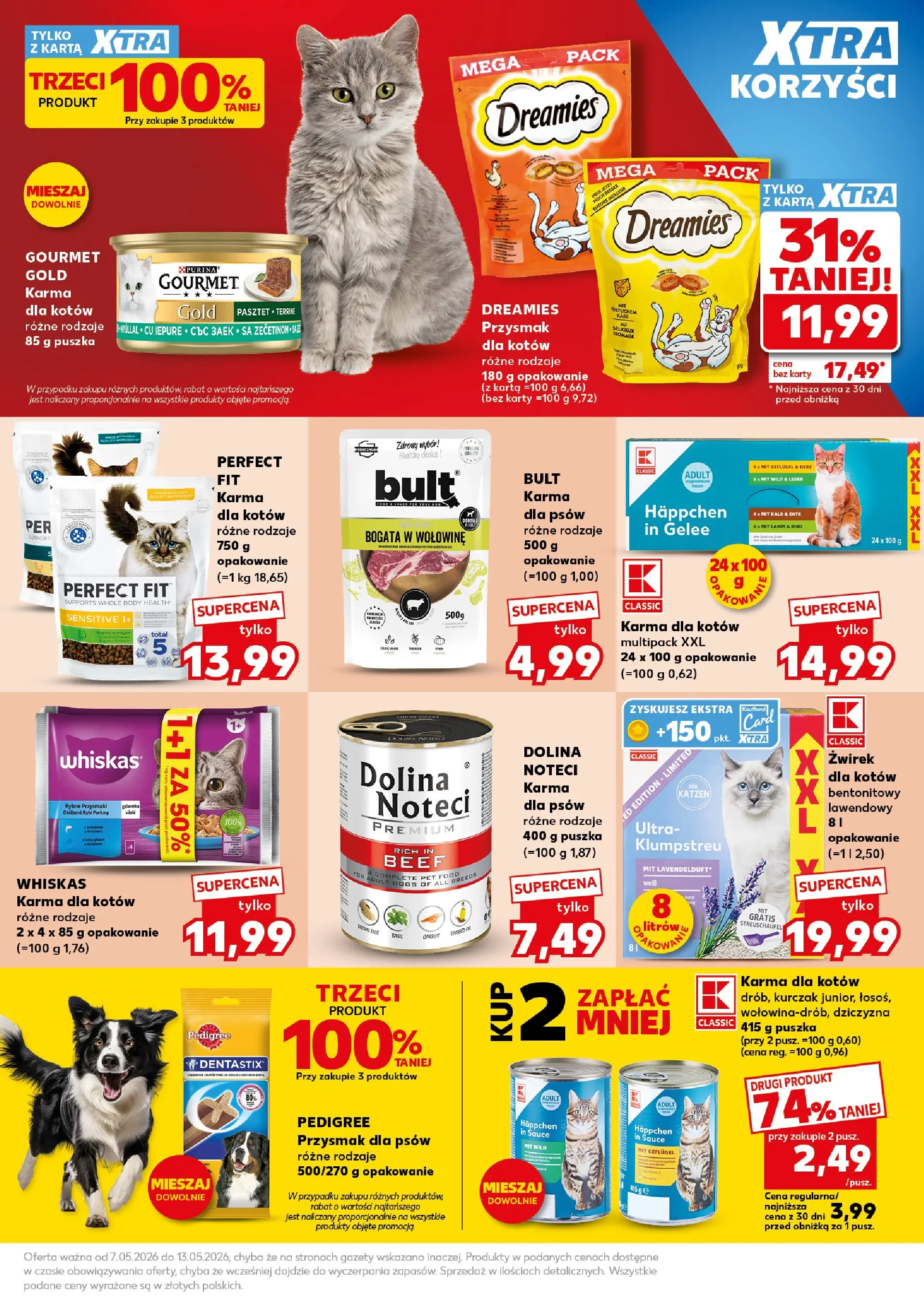 Kaufland - Kaufland Gazetka Tygodnia ważna do 13.05 od 06.05.2026 - od jutra PDF | Strona: 63 | Produkty: Kurczak, Pedigree, Karma dla kotów, Body
