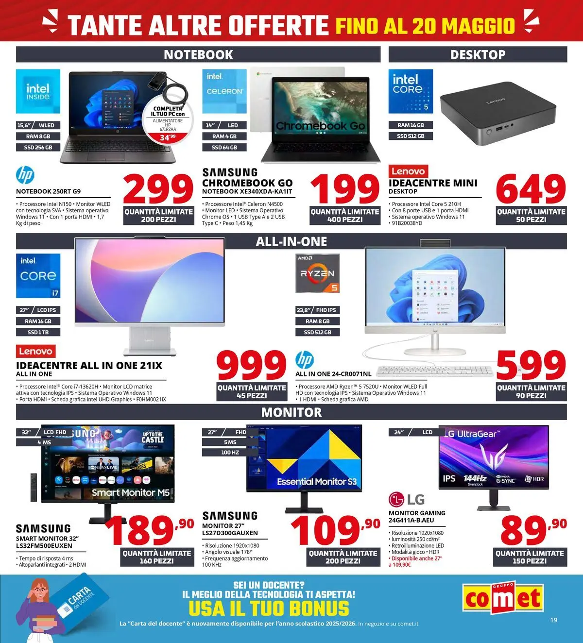 Nuovo Comet - SOTTOCOSTO da Comet! dal 08/05/2026 > offerte anteprima 🛍️ | Pagina: 19