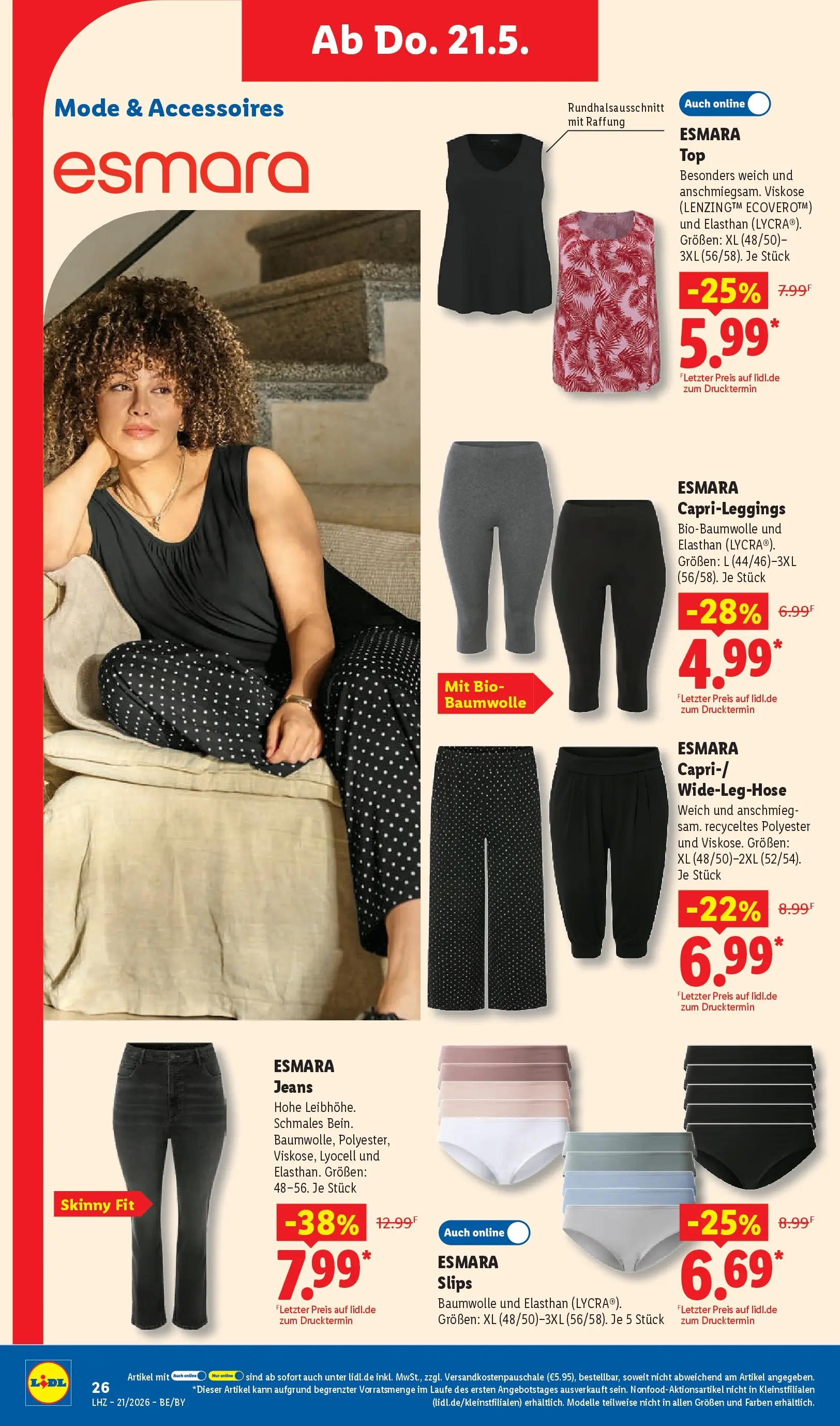 Lidl Prospekt Hof-innenstadt (ab 17.05.2026) zum Blättern » Angebote | Seite: 48 | Produkte: Jeans