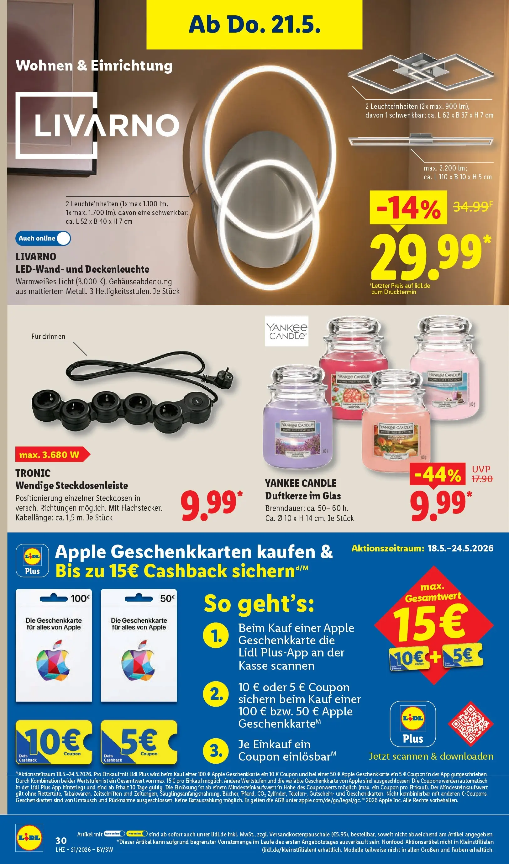 Lidl Prospekt Hof-innenstadt (ab 17.05.2026) zum Blättern » Angebote | Seite: 52 | Produkte: Apple