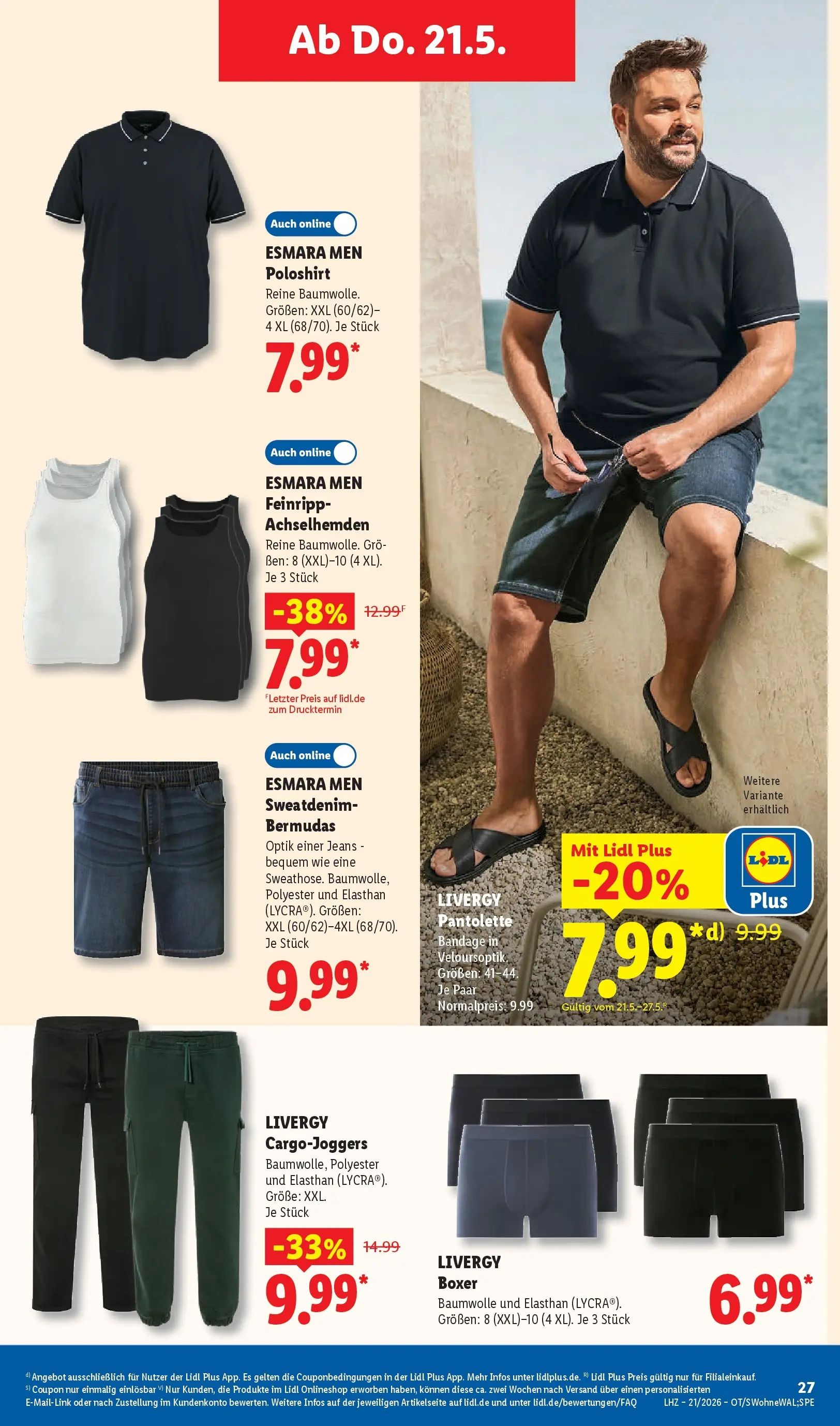 Lidl Prospekt Villingen-schwenningen (ab 17.05.2026) zum Blättern » Angebote | Seite: 49 | Produkte: Poloshirt, Boxer, Jeans