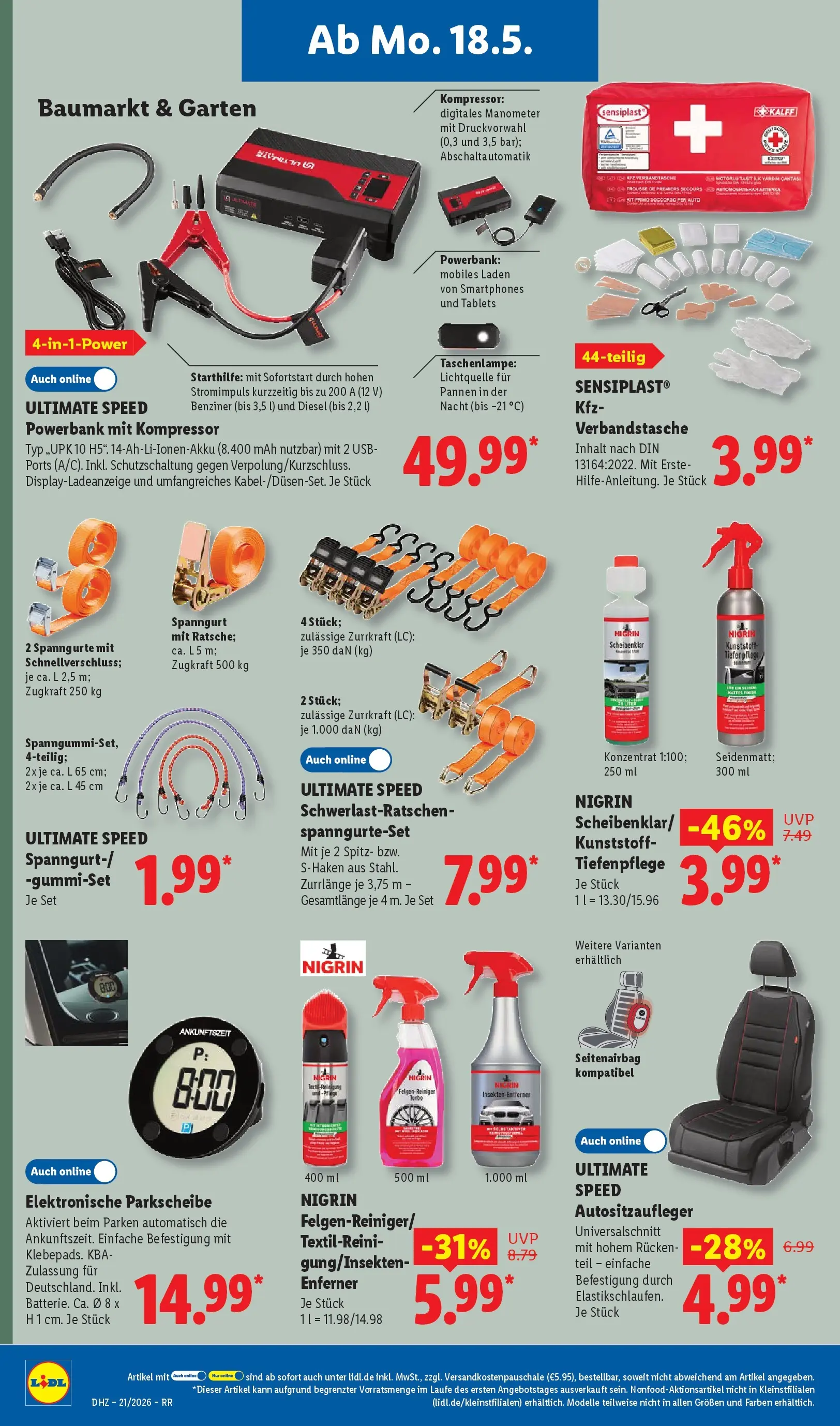 Lidl Prospekt Zülpich (ab 17.05.2026) zum Blättern » Angebote | Seite: 40 | Produkte: USB, Manometer, Smartphones, Powerbank