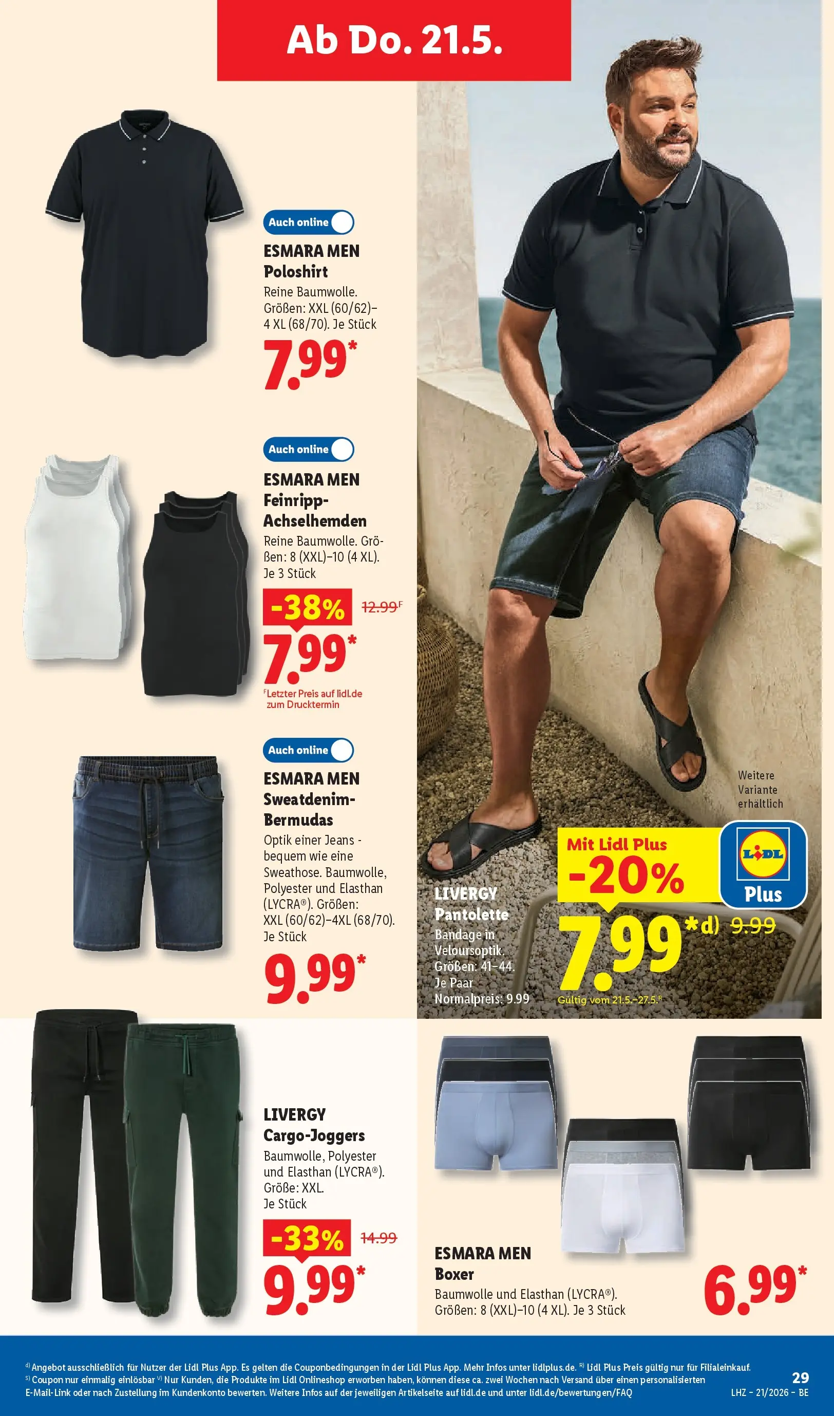 Lidl Prospekt Mahlow (ab 17.05.2026) » Angebote online | Seite: 53 | Produkte: Poloshirt, Boxer, Jeans Lidl Prospekt Mahlow (ab 17.05.2026) zum Blättern » Angebote | Seite: 53 | Produkte: Poloshirt, Boxer, Jeans