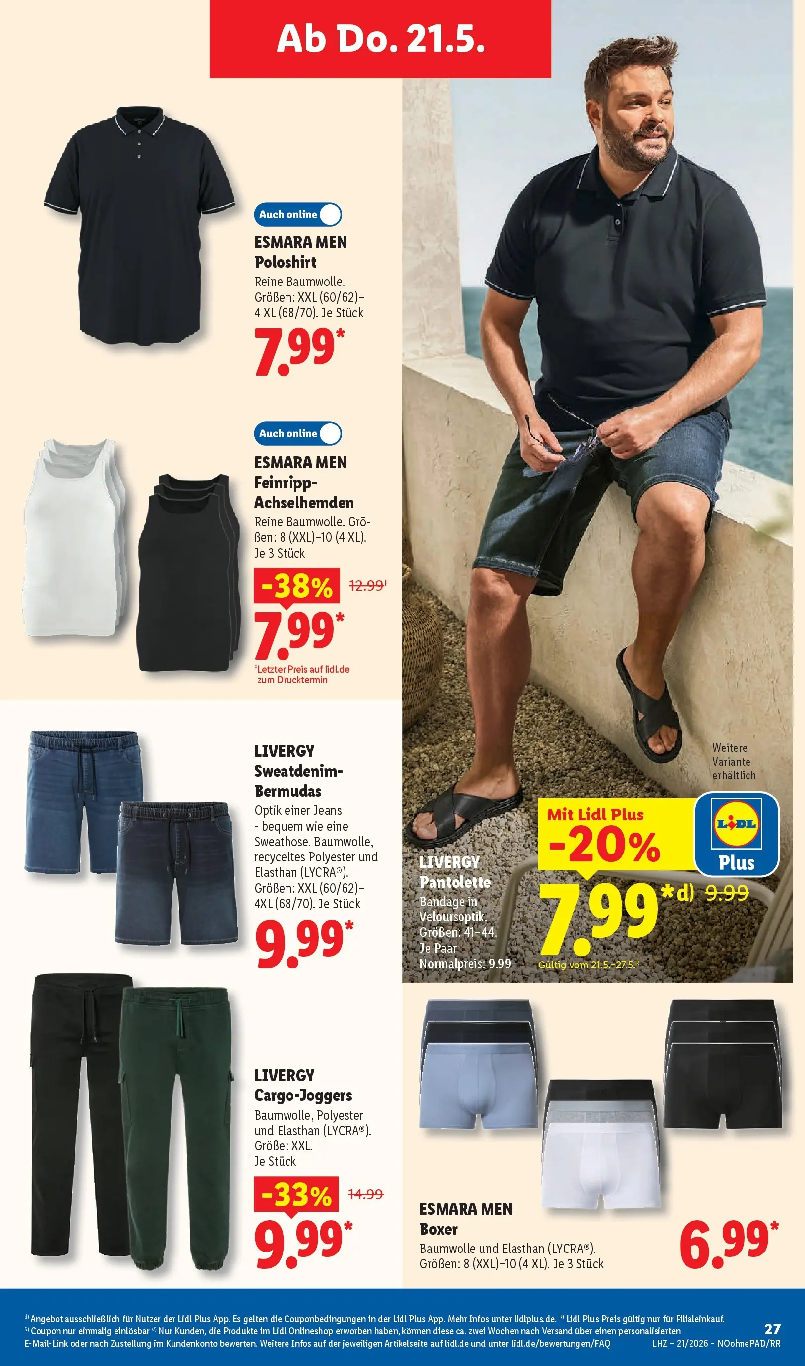 Lidl Prospekt Zülpich (ab 17.05.2026) zum Blättern » Angebote | Seite: 49 | Produkte: Poloshirt, Boxer, Jeans