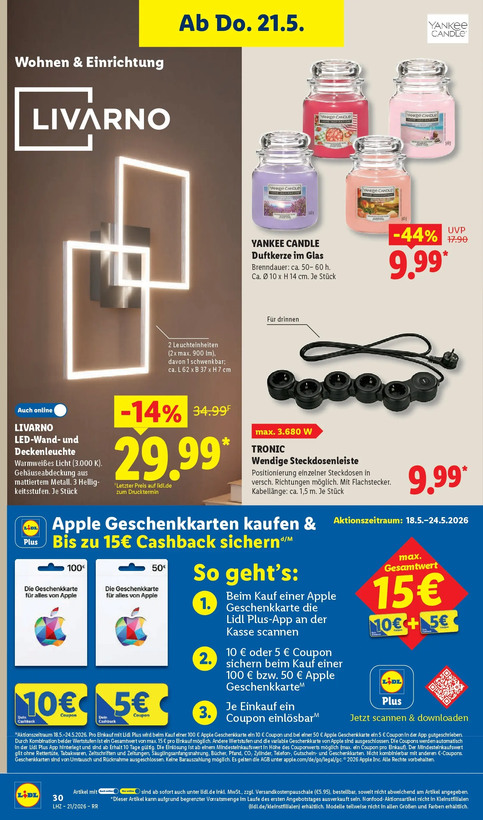 Lidl Prospekt Zülpich (ab 17.05.2026) zum Blättern » Angebote | Seite: 52 | Produkte: Apple