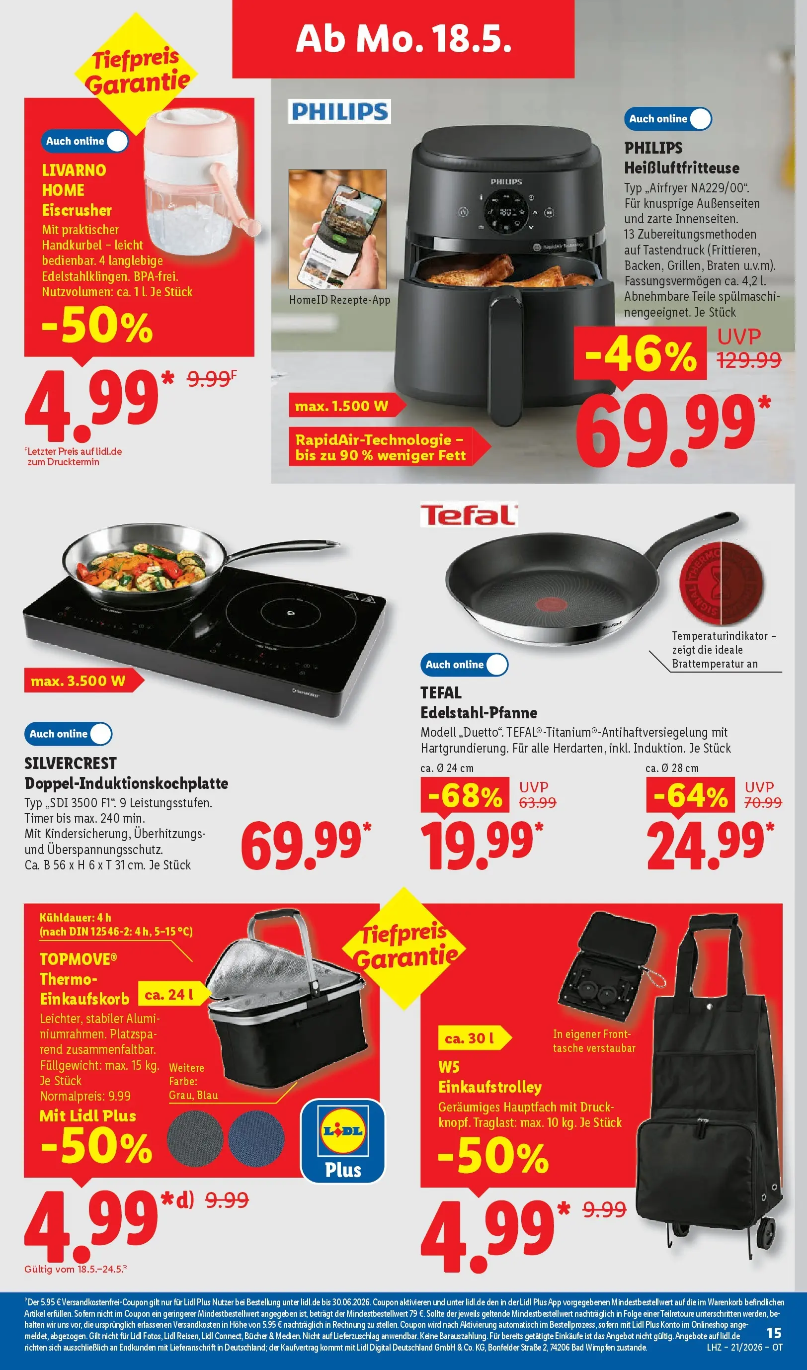 Lidl Prospekt Grimma (ab 17.05.2026) zum Blättern » Angebote | Seite: 33 | Produkte: Tasche, Philips, Bad, Heißluftfritteuse