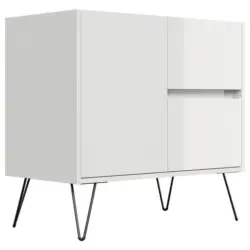 Sideboard Posseik Industrial Wei&szlig; B: 79 cm