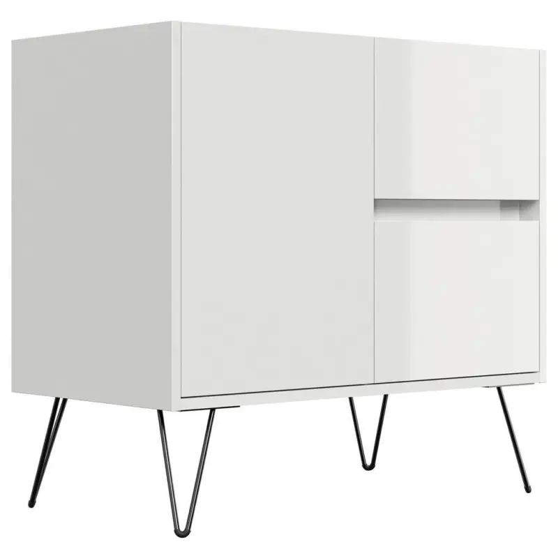 Sideboard Posseik Industrial Wei&szlig; B: 79 cm